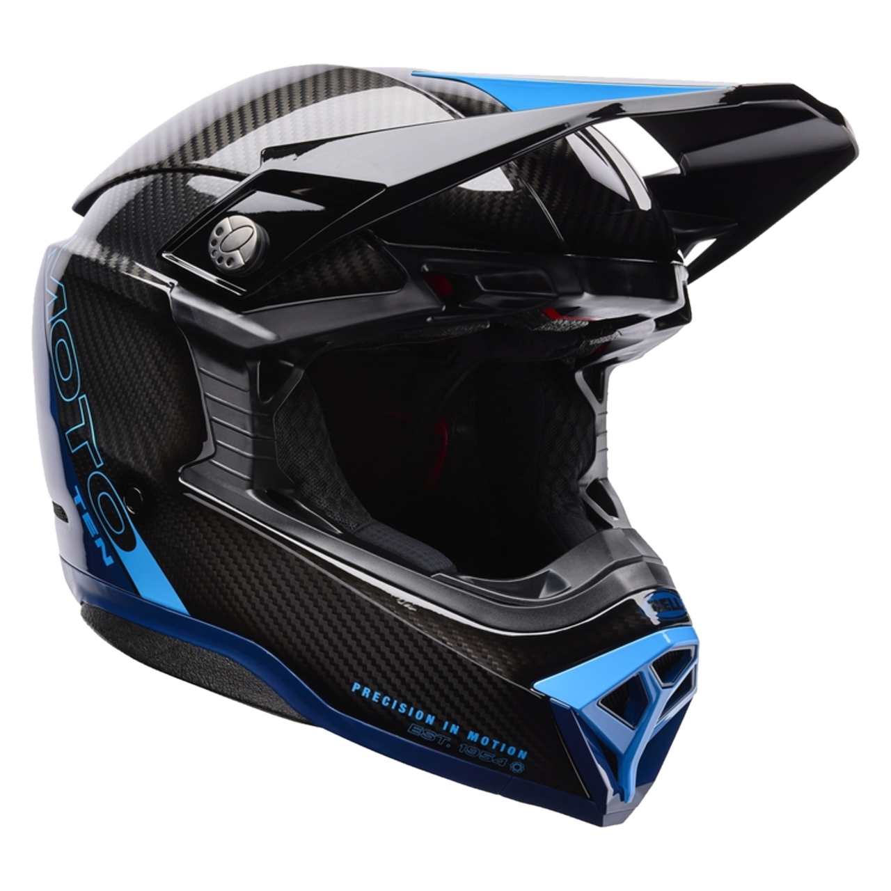 Kask Cross BELL Moto-10 Spherical Strike NiebieskiM