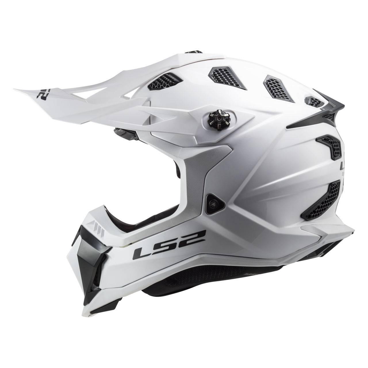 Kask Cross LS2 MX700 Subverter Evo II Jednolity Biały PołyskXXL