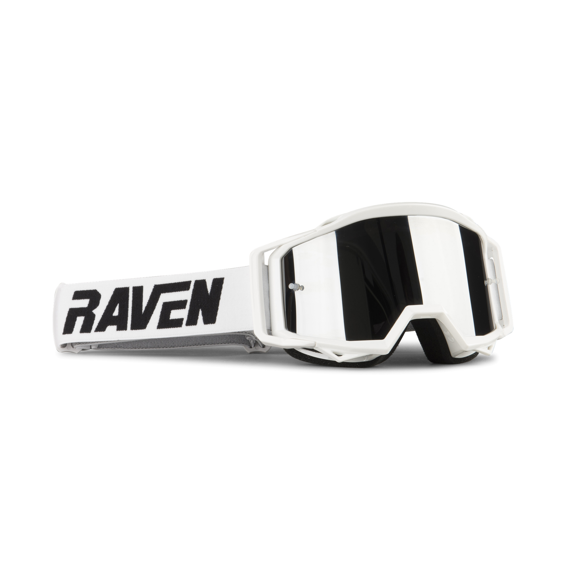 Gogle Cross Raven Sniper Crew Lustrzane Złamany Biały