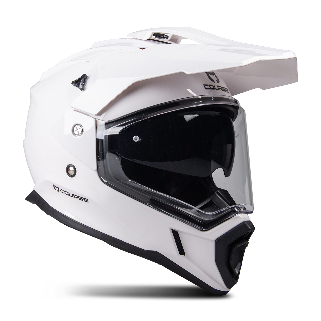 Kask Adventure Course Drift Błyszczący Złamany BiałyXS