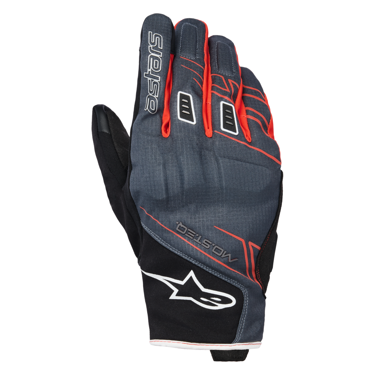 Rękawice Motocyklowe Alpinestars Moblast WP Czarny/Antracyt/PomarańczowyL