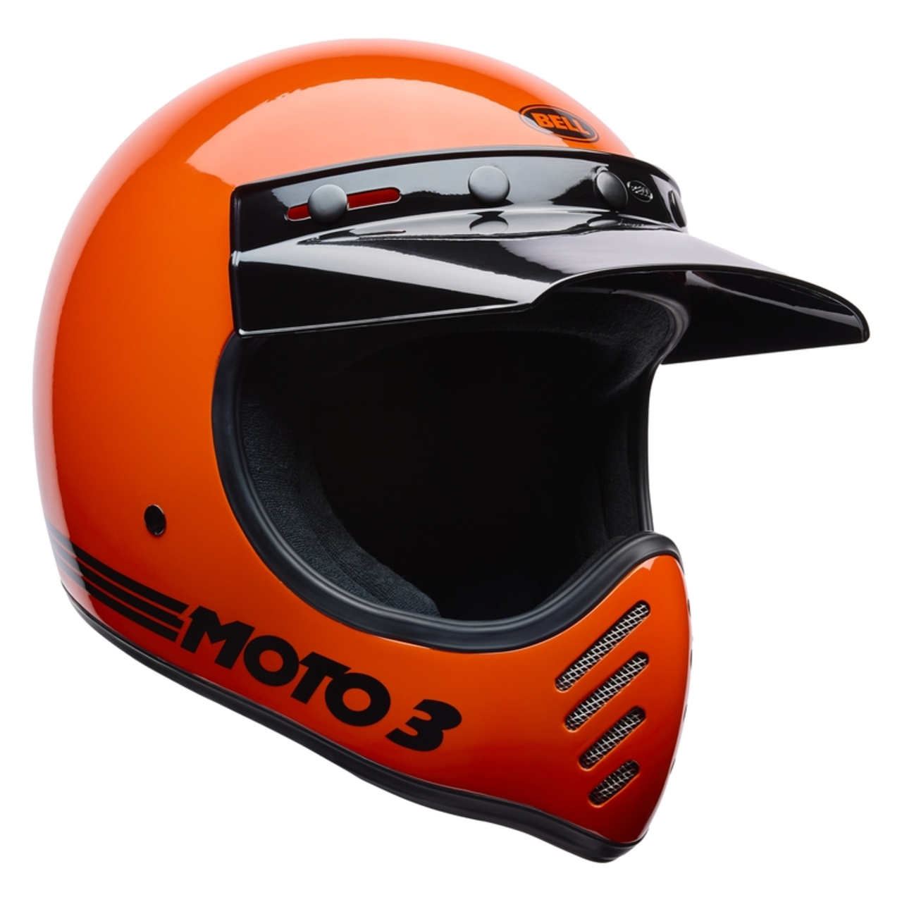 Kask Cross BELL Moto-3 Klasyczny Połysk PomarańczowyS