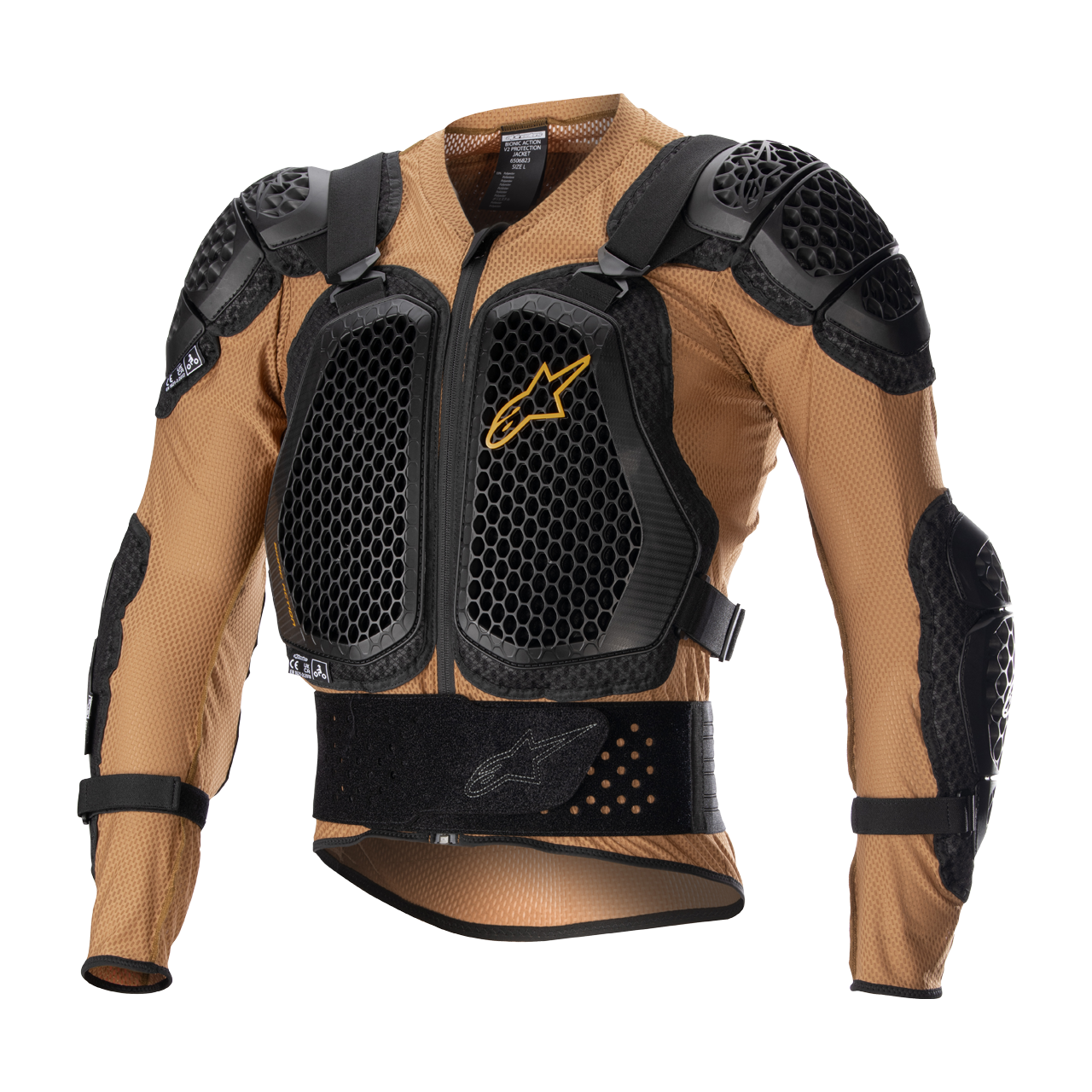 Kurtka Ochronna Alpinestars Bionic Action V2 Piaskowy/Czarny MandarynkowyXXL