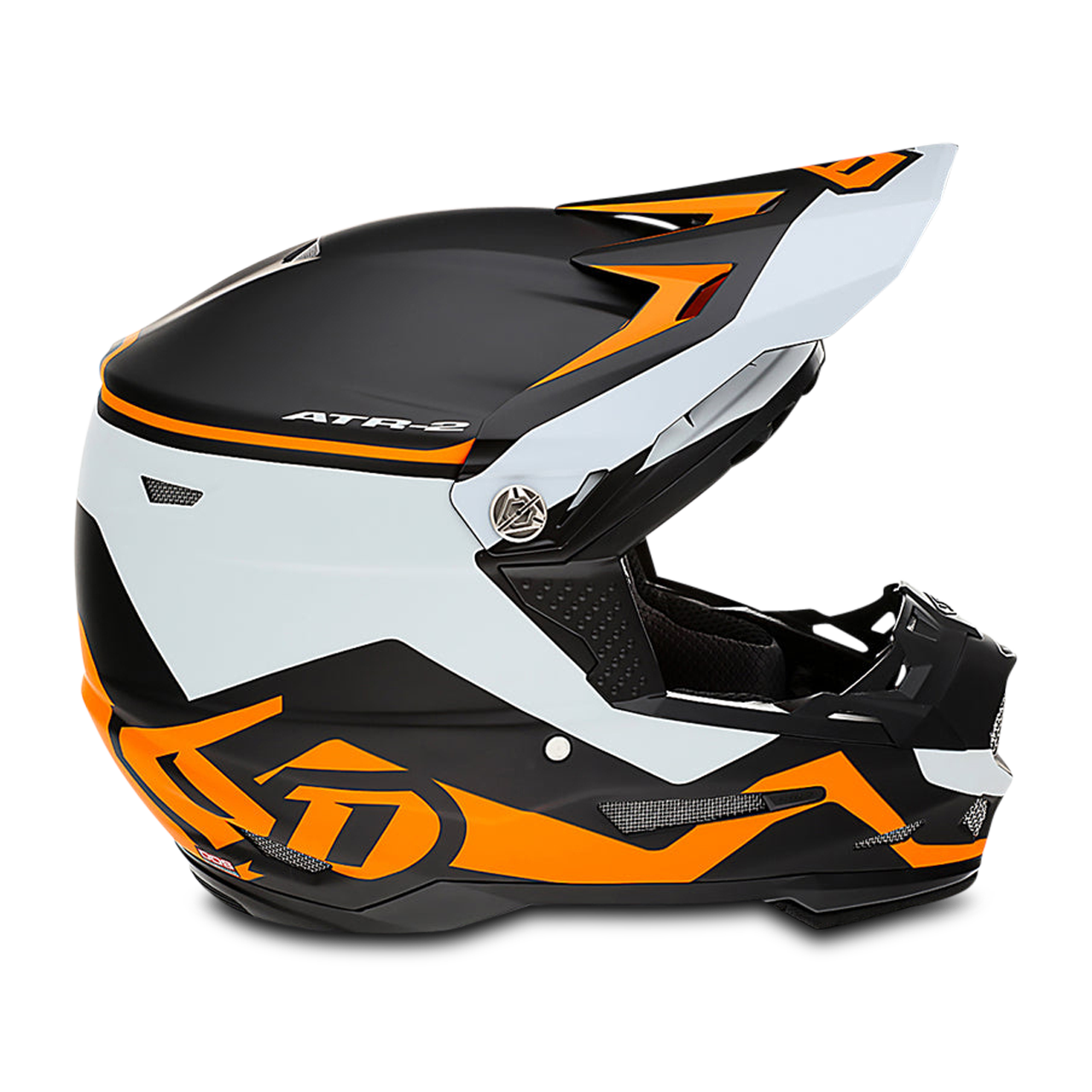 Kask Cross 6D ATR-2Y Drive Dziecięcy Neonowy PomarańczowyS