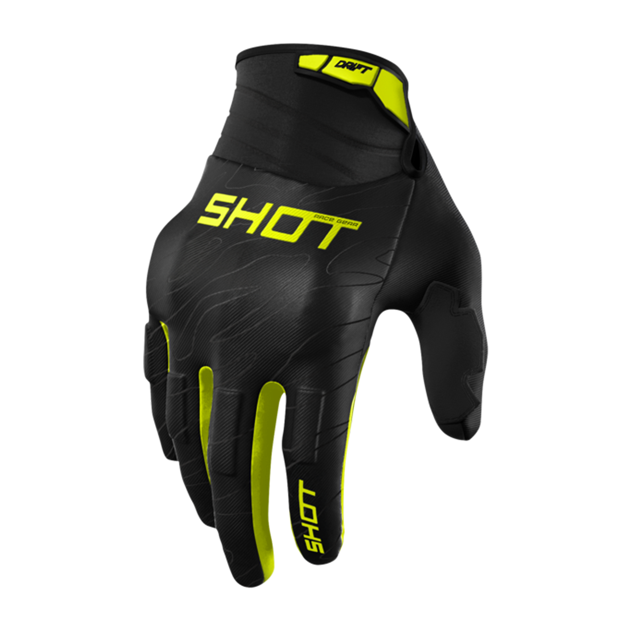 Rękawice MC Shot Drift Neonowy ŻółtyL