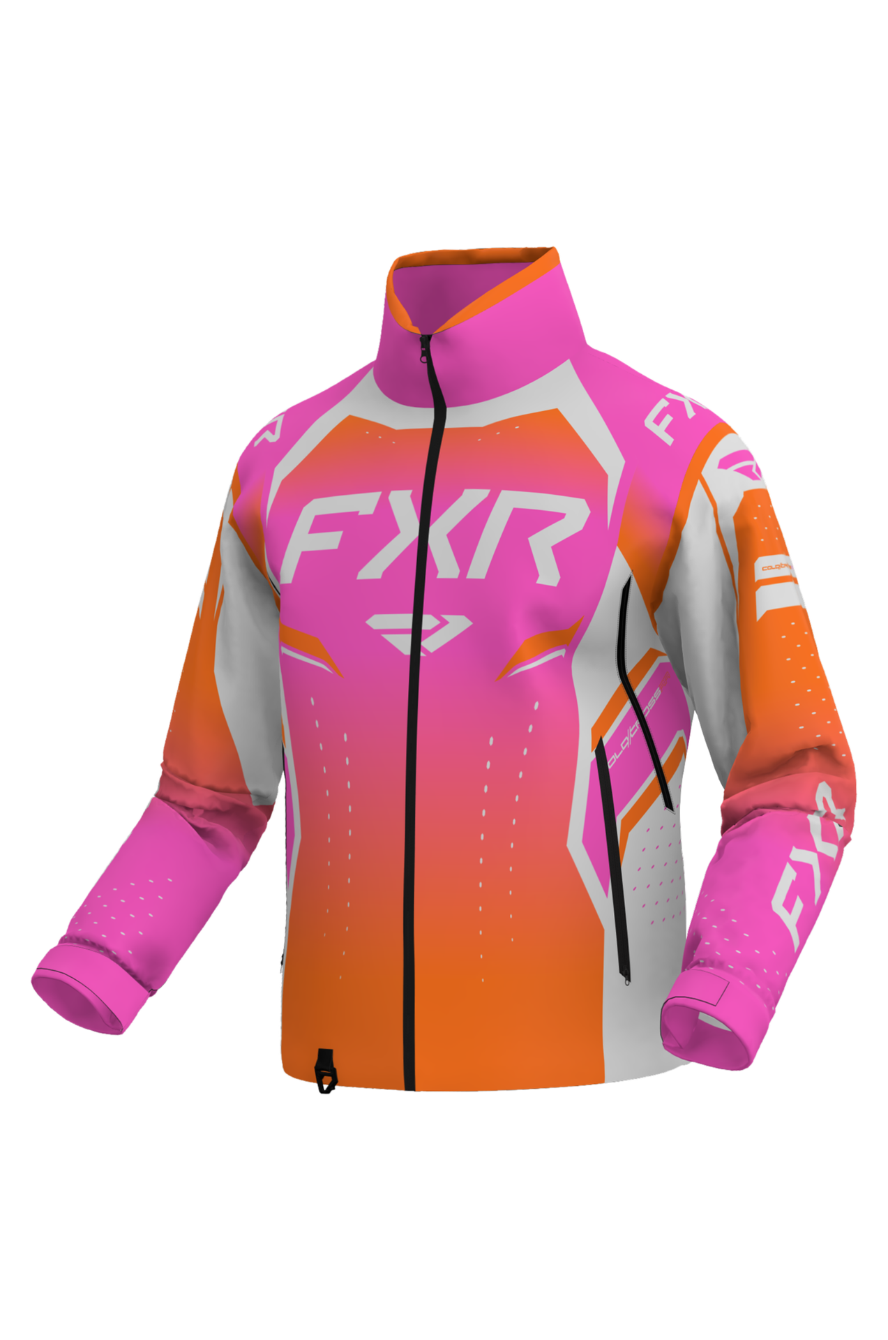 Kurtka Zimowa FXR Cold Cross RR 26 Różowy/Szary/PomarańczowyL