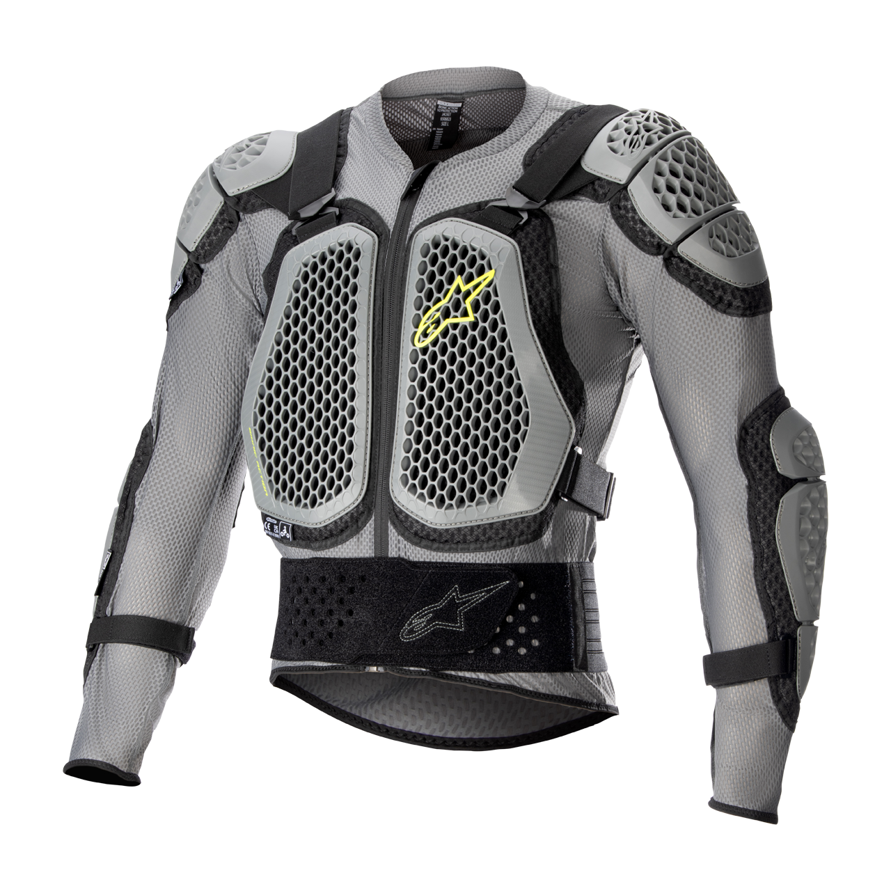 Kurtka Ochronna Alpinestars Bionic Action V2 Szary/Czarny/Żółty FluorescencyjnyL