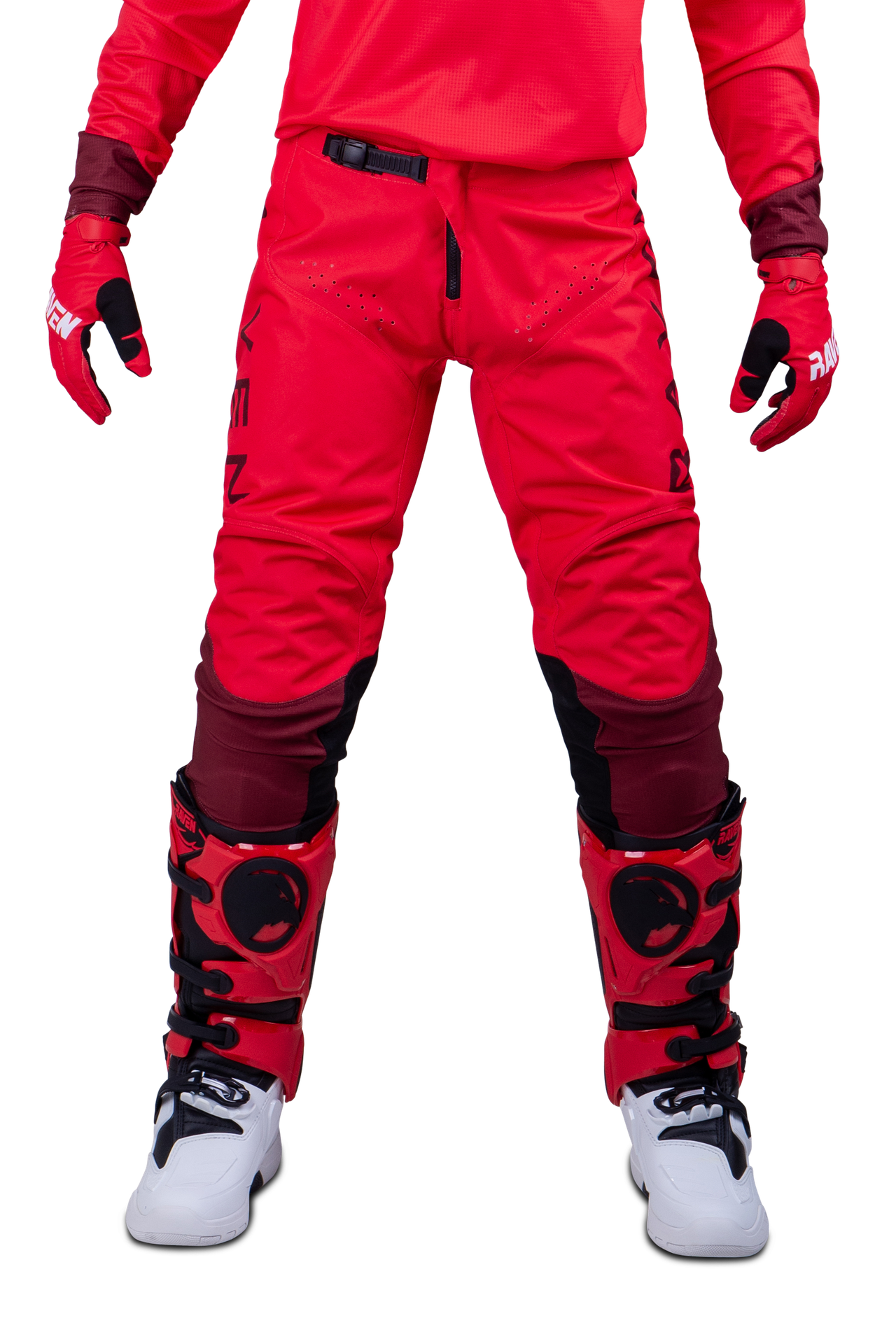 Spodnie Cross Raven RV-Two Czerwone wino30