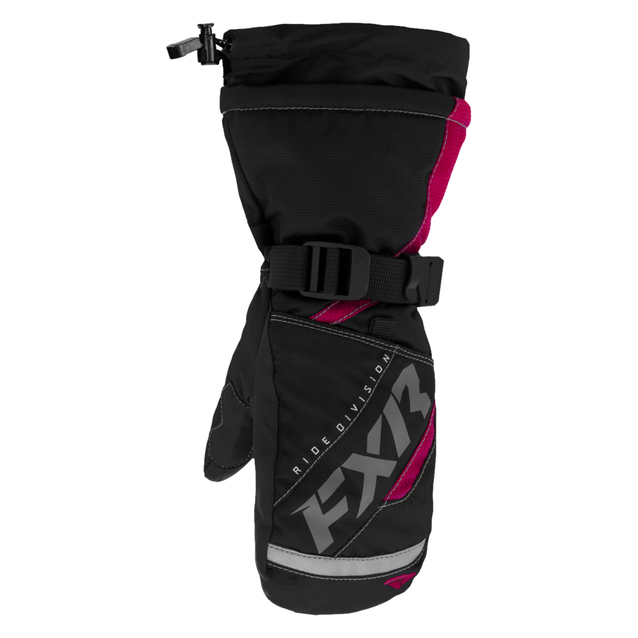 Rękawice Zimowe FXR Helix Race Mitt 23 Dziecięce Czarny/FuksjowyS