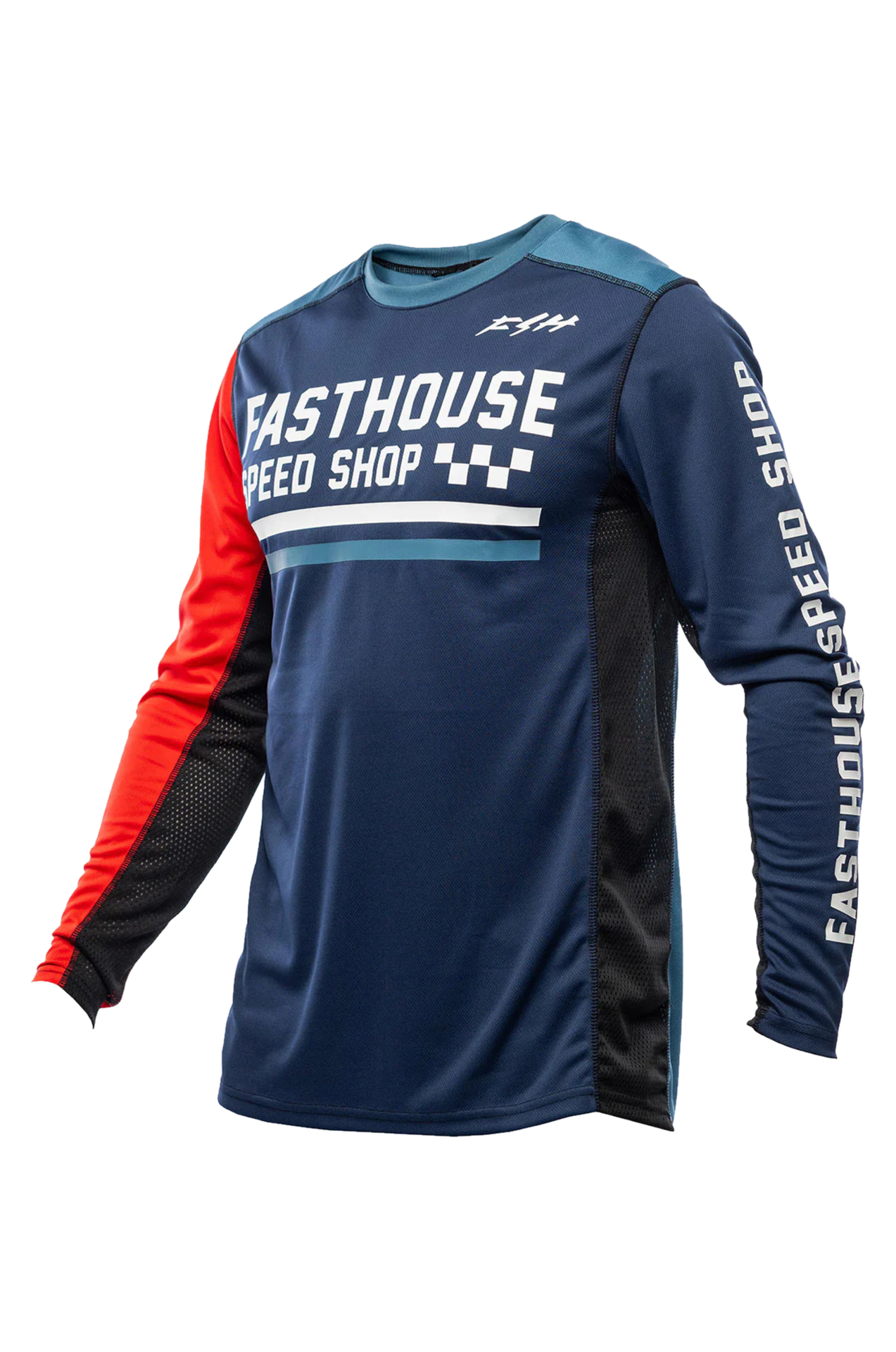 Bluza Cross Fasthouse Grindhouse Hudson Niebieski/CzerwonyM