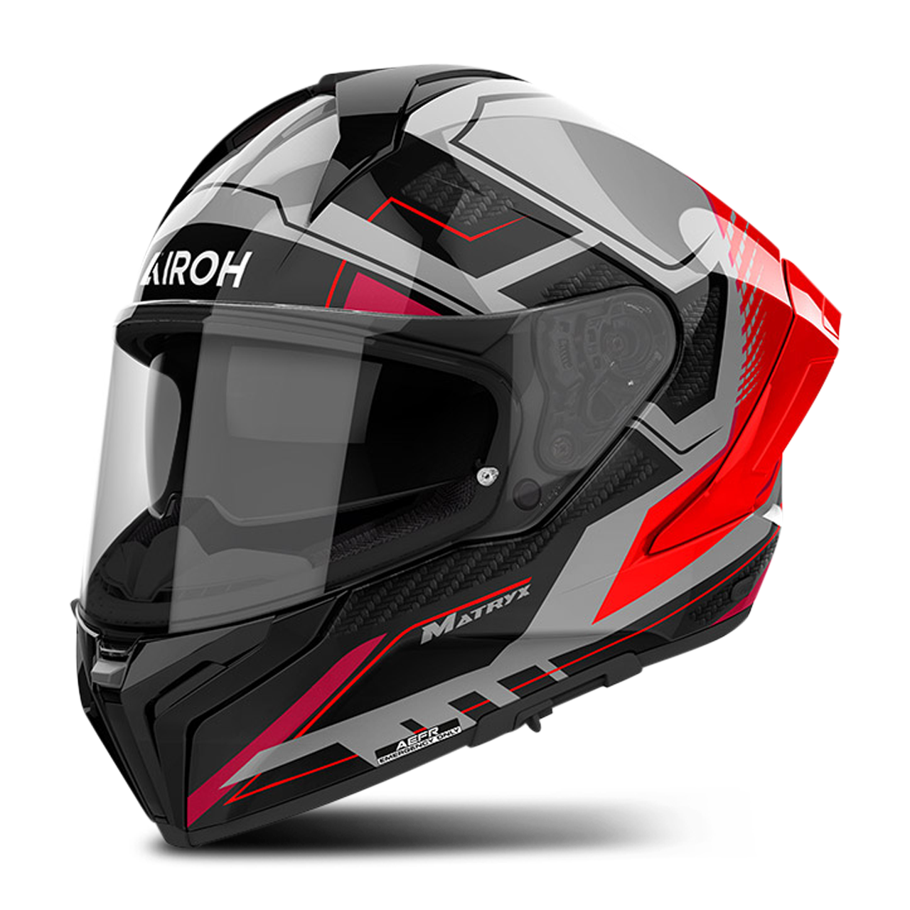 Kask Integralny Airoh Matryx Rocket Matowy CzerwonyM