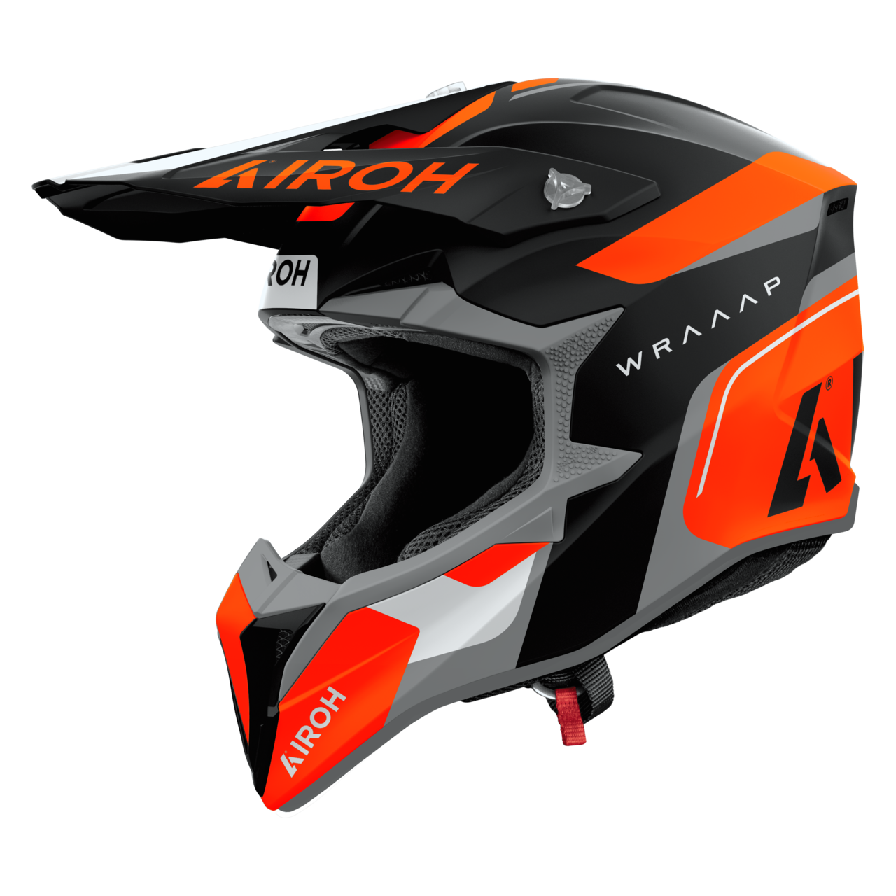 Kask Cross Airoh Wraaap Conquer (2026) Pomarańczowy MatowyM