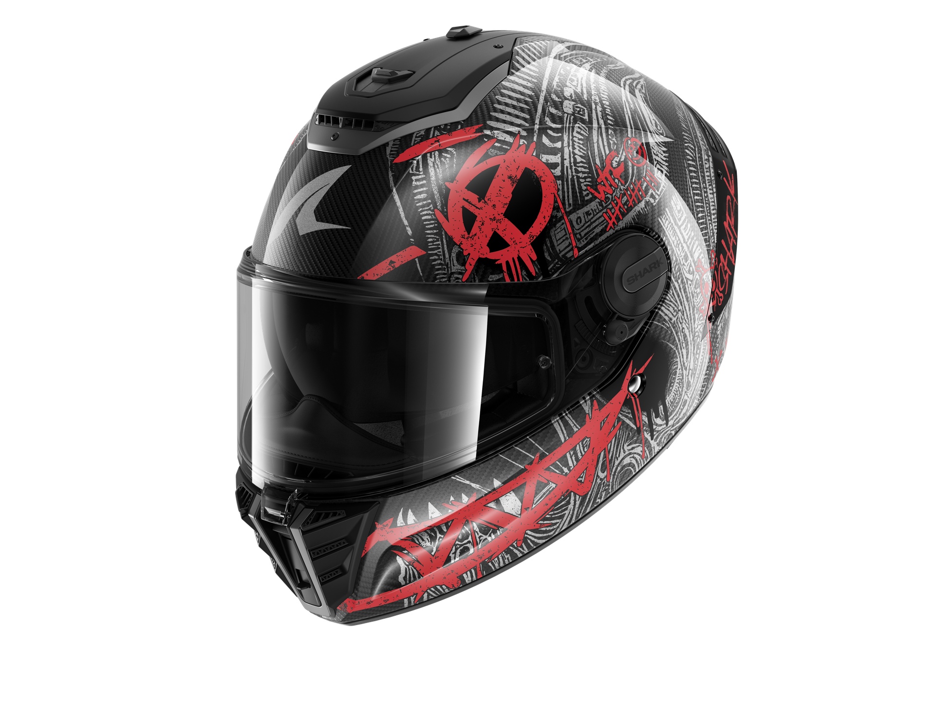 Kask Integralny Shark RS Carbon Shiever Carbon/Antracyt/CzerwonyL