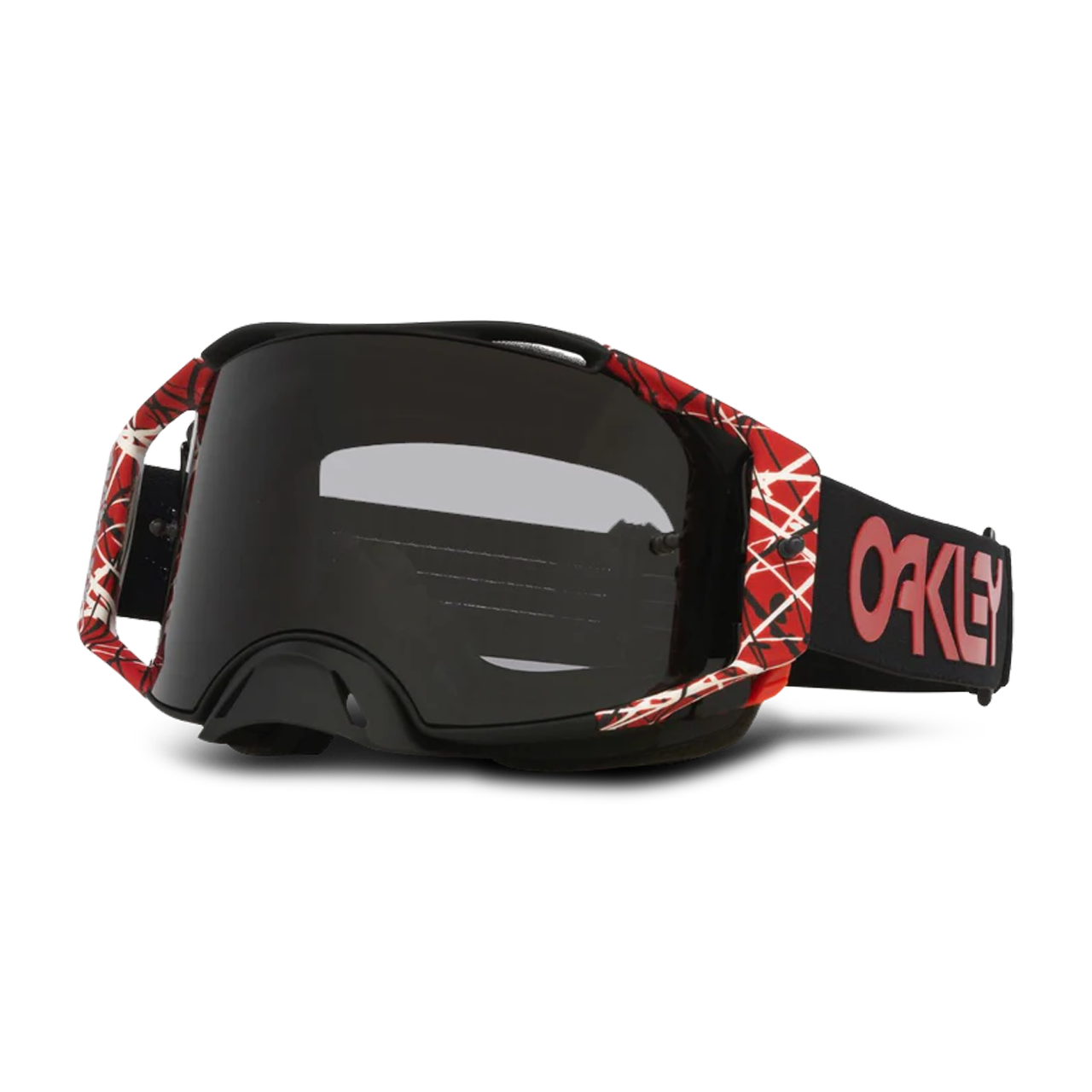 Gogle MX Oakley Heritage Airbrake Eddie - Dark Grey Czerwony Eddie