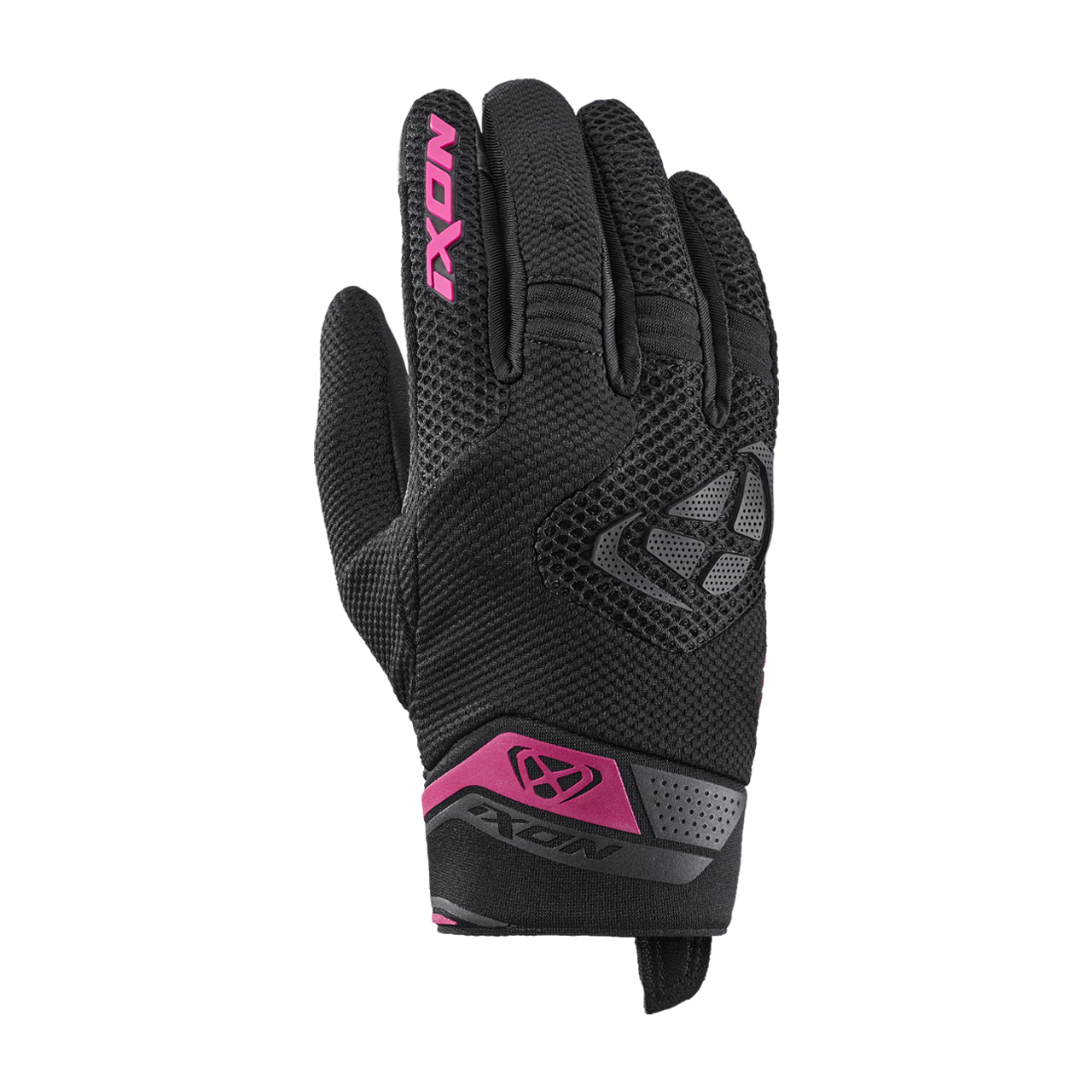 Rękawice Motocyklowe Ixon Mig 2 Airflow Damskie Czarny/FuksjowyXL