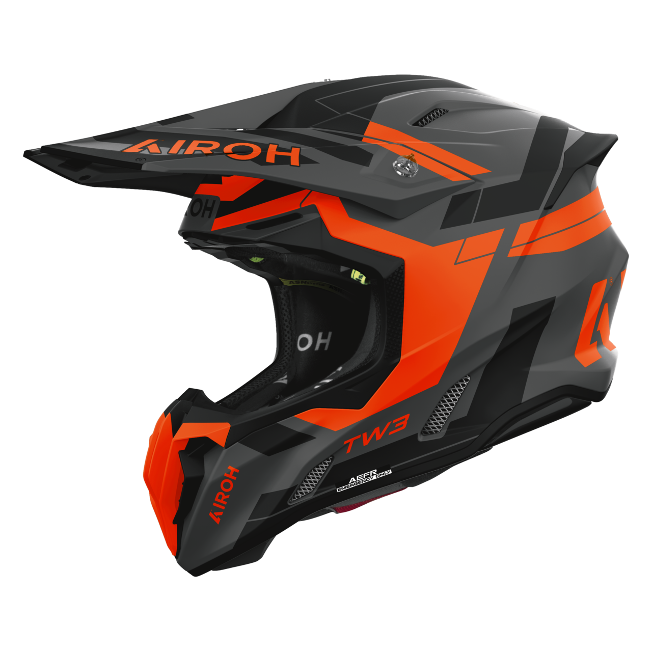 Airoh Kask Cross Twist 3 Dynasty (2026) Pomarańczowy MatowyXXL