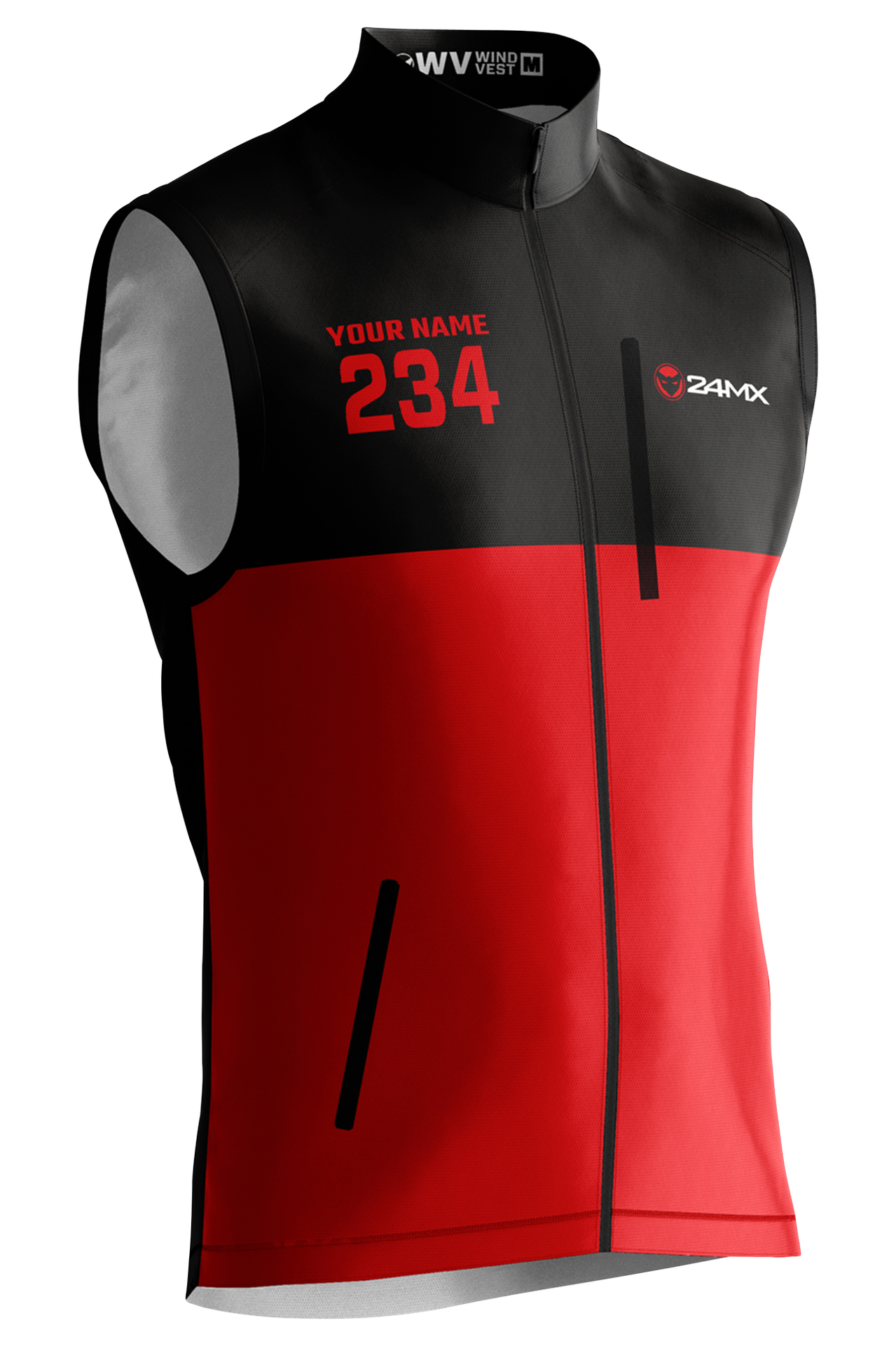 Kamizelka 24MX Wind Duo Czerwony/Czarny
