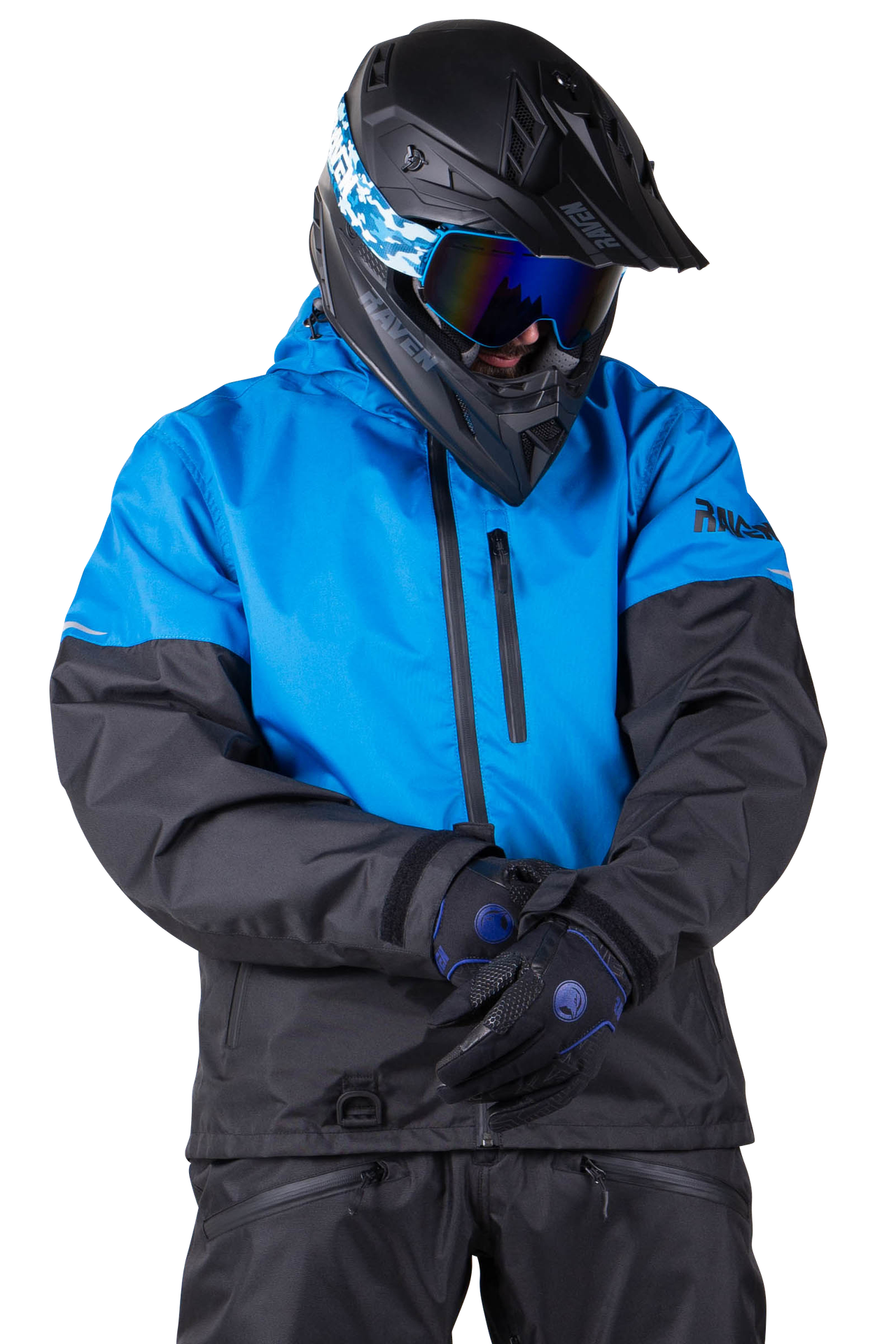 Kurtka na Skuter Śnieżny Raven Boondocker Niebieski/CzarnyS