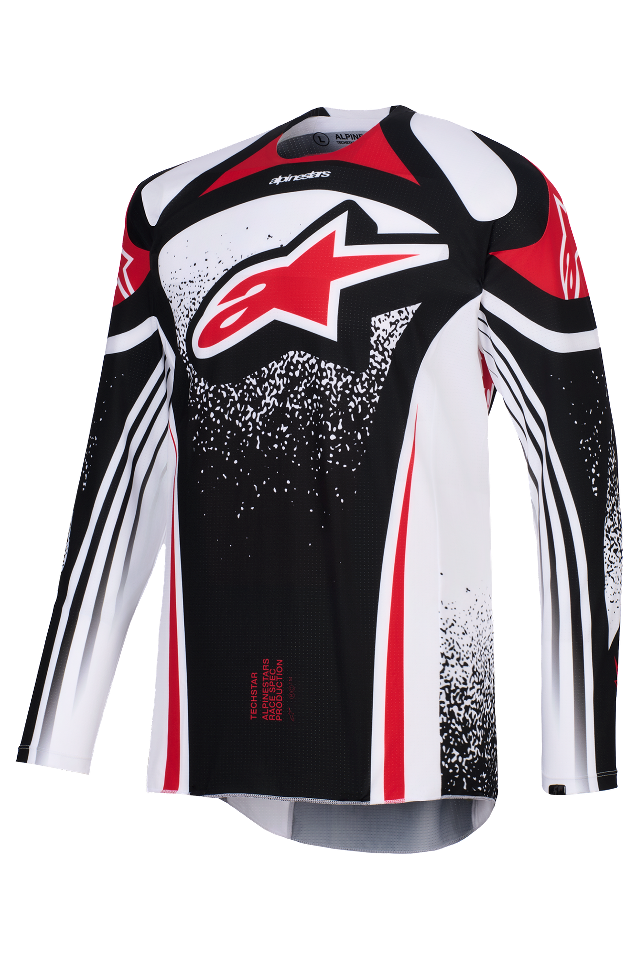 Bluza Cross Alpinestars Techstar Nomur Czarny/Złamany Biały/CzerwonyXXL