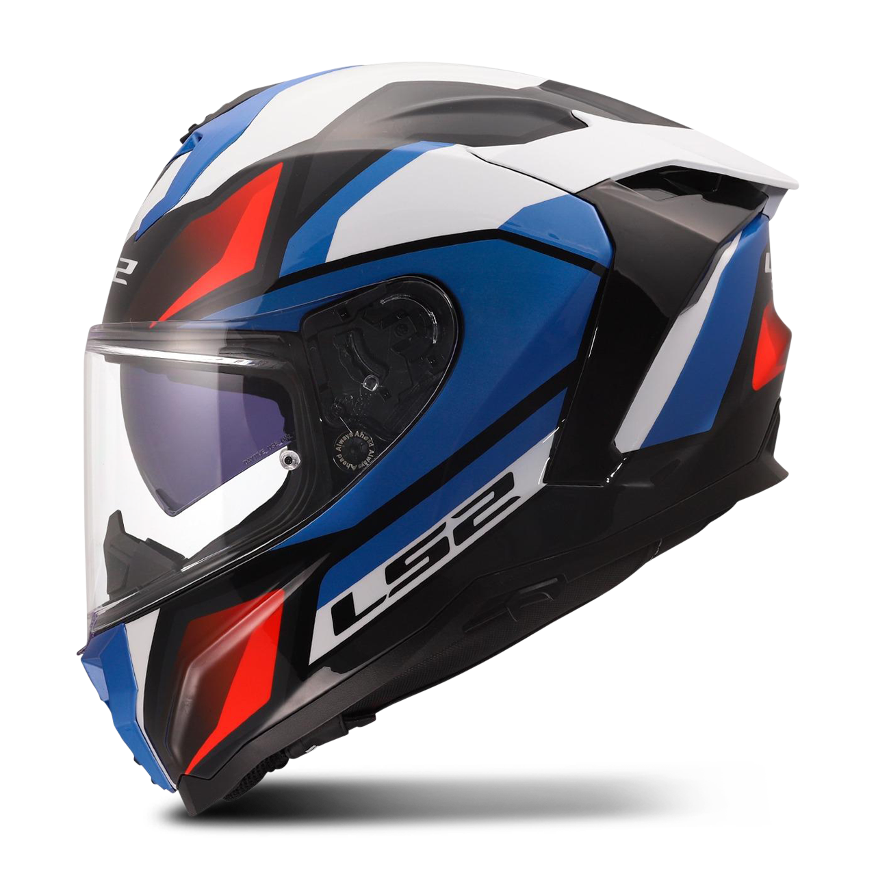 Kask Integralny LS2 FF817 Challenger II Viper Złamany Biały/Niebieski/CzerwonyS