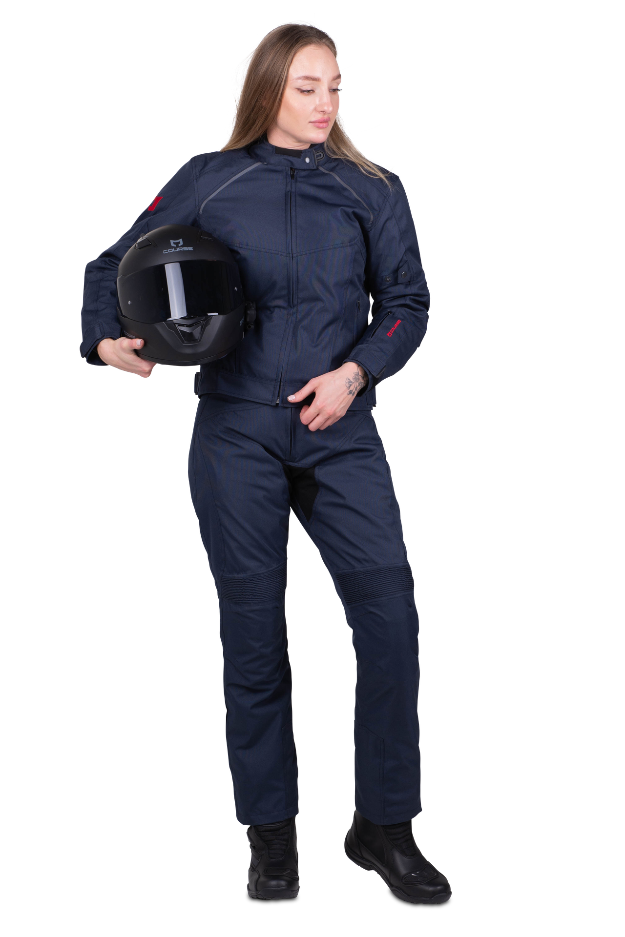 Kurtka Motocyklowa Course Two Seasons 3.0 Damska CiemnoniebieskiXS
