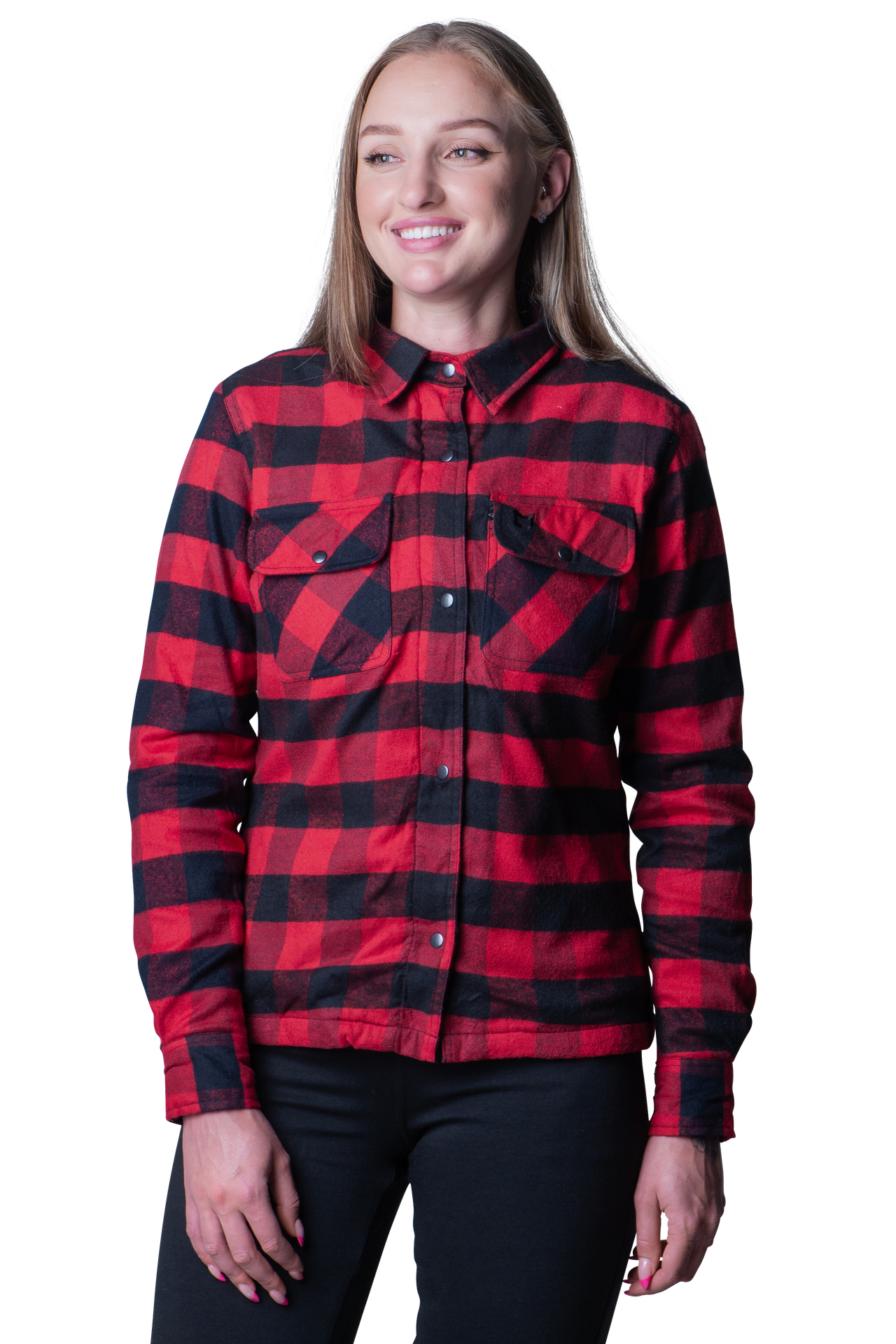 Koszula Motocyklowa Course Thunder Damska Czarny/CzerwonyM