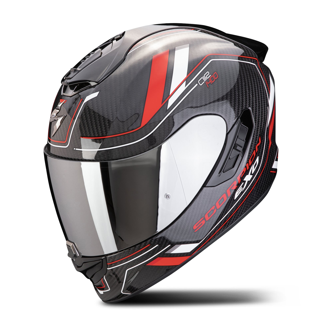 Kask Integralny Scorpion EXO-1400 EVO II AIR Carbon Czarny/CzerwonyXXL