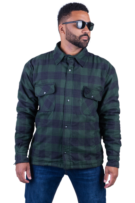 Koszula Motocyklowa Course Thunder Czarny/ZielonyS