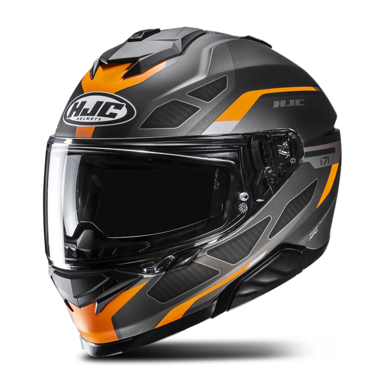Kask Integralny HJC i71 Zest Czarny/PomarańczowyL
