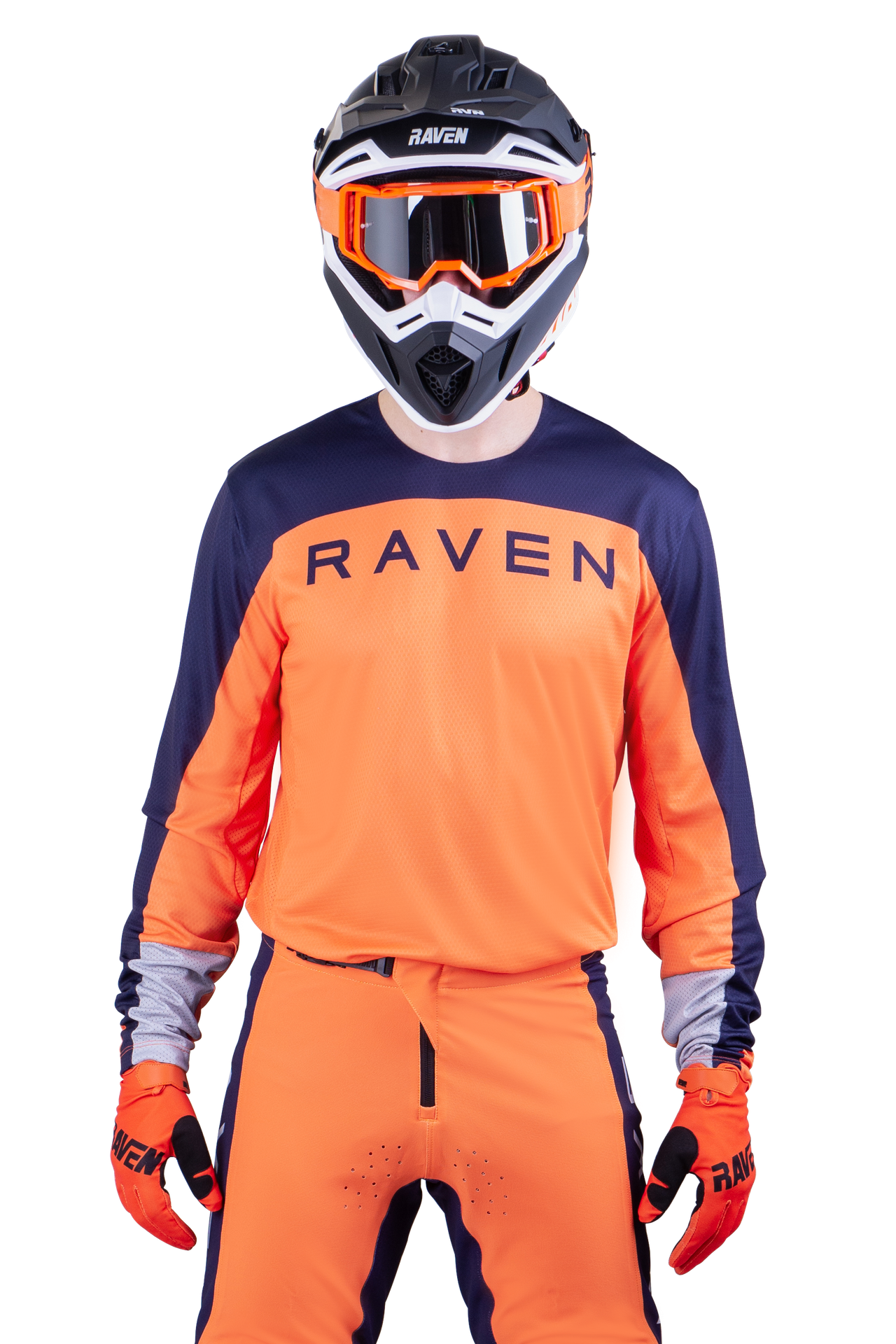 Bluza Cross Raven RV-Zero Pomarańczowy/Ciemny granatowyXXL