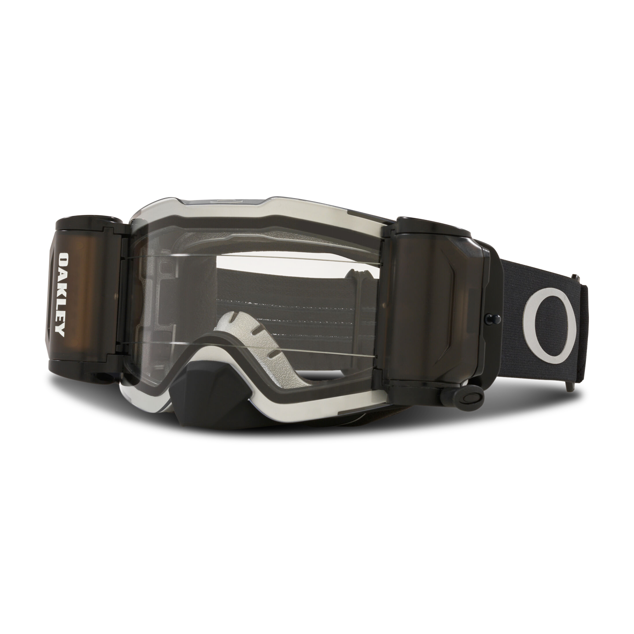 Gogle Cross Oakley Front Line M Roll Off Czarny Metaliczny Szary