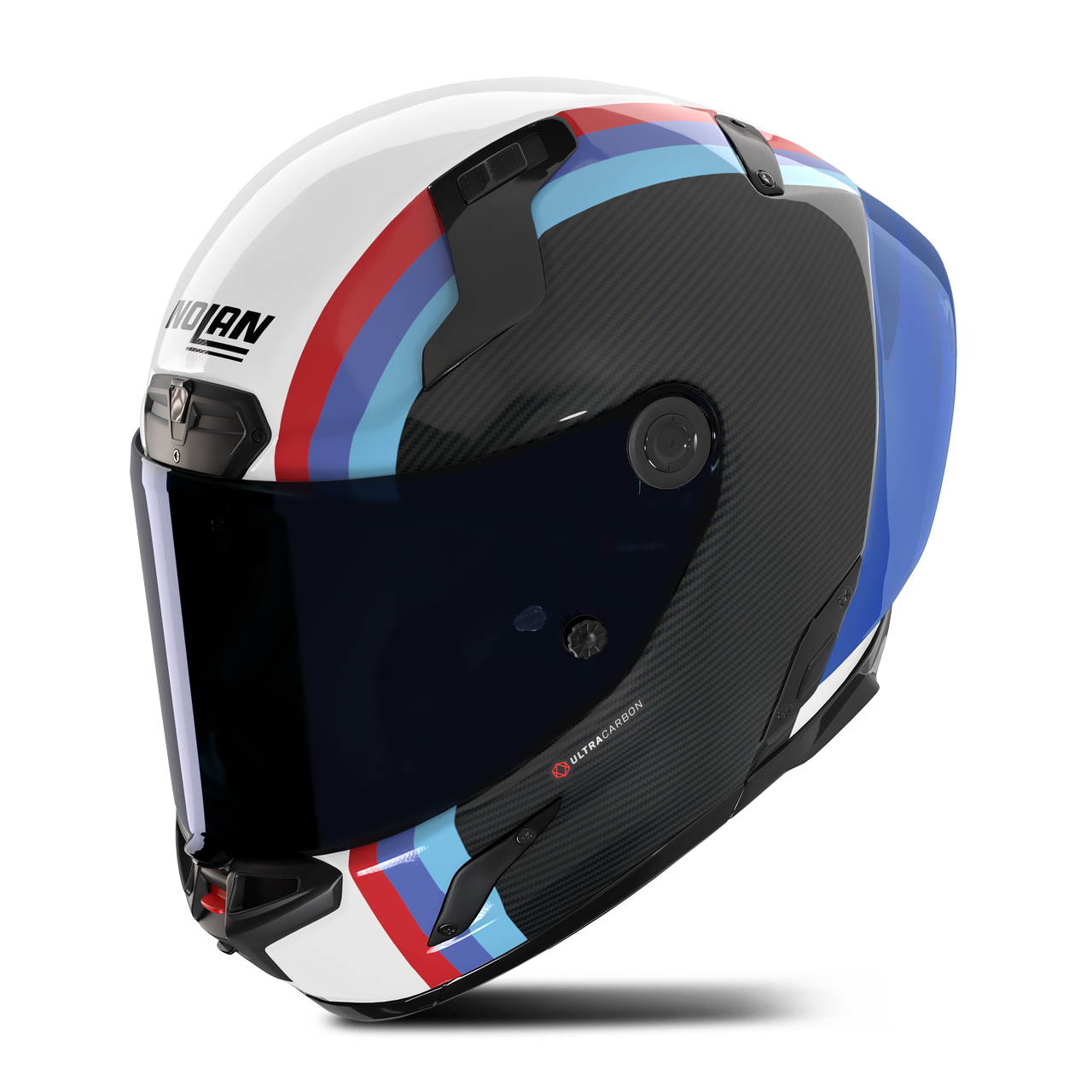 Kask Integralny Nolan X-804 RS Gemini Biały/Niebieski/Czerwony BłyszczącyM