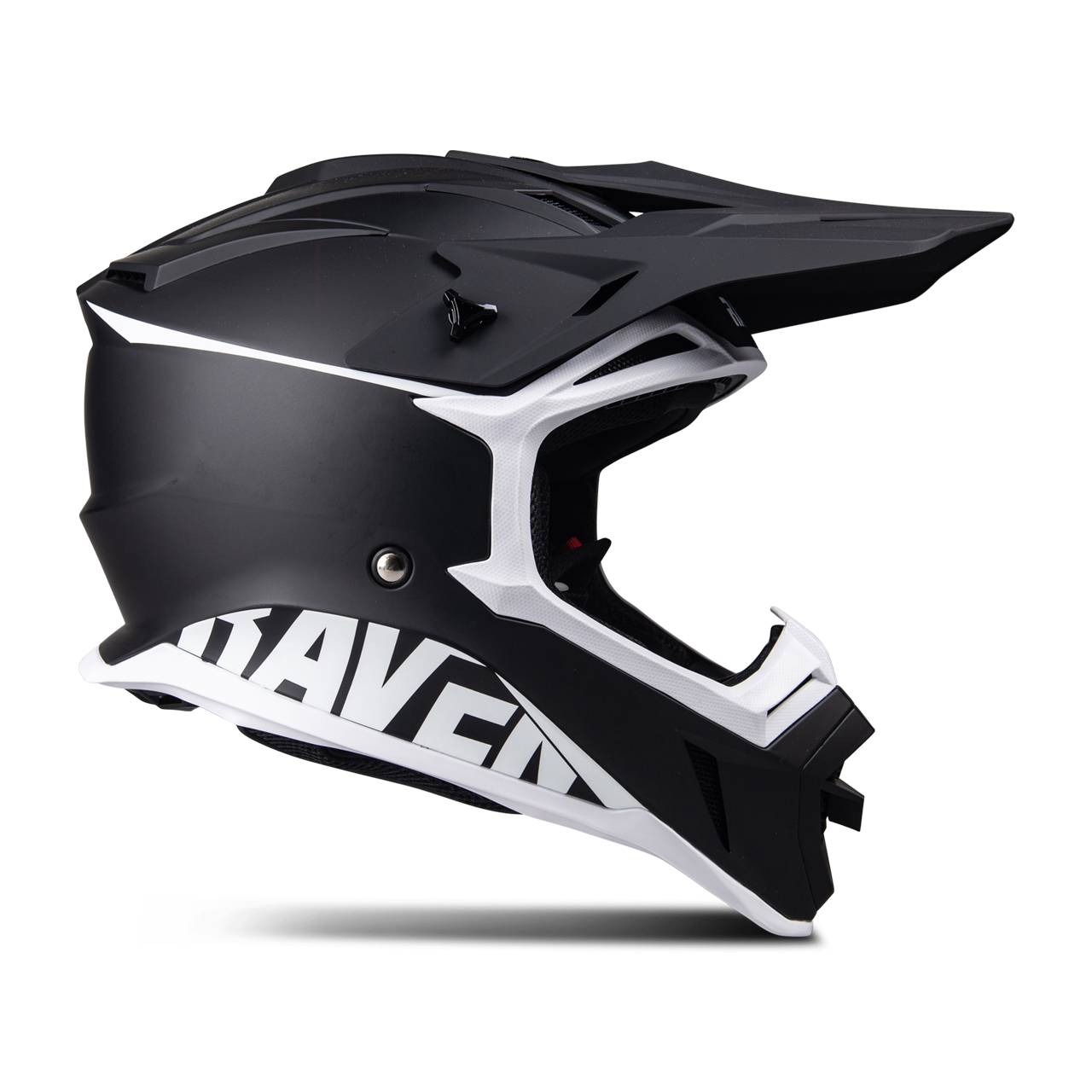 Kask Cross Raven Airborne Evo Czarny/Złamany BiałyM