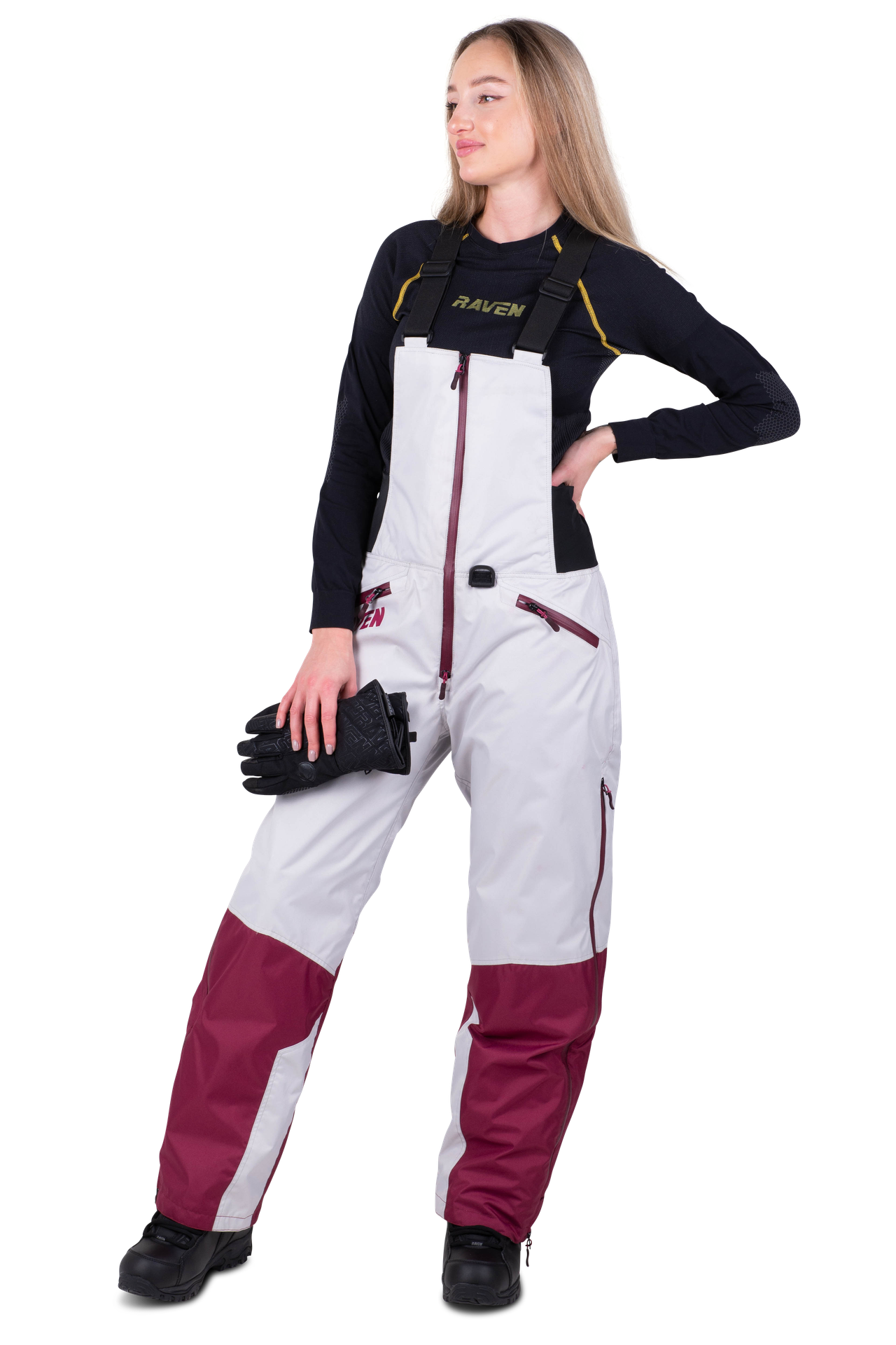 Spodnie Raven Frontline Damskie Szary/ŚliwkowyM