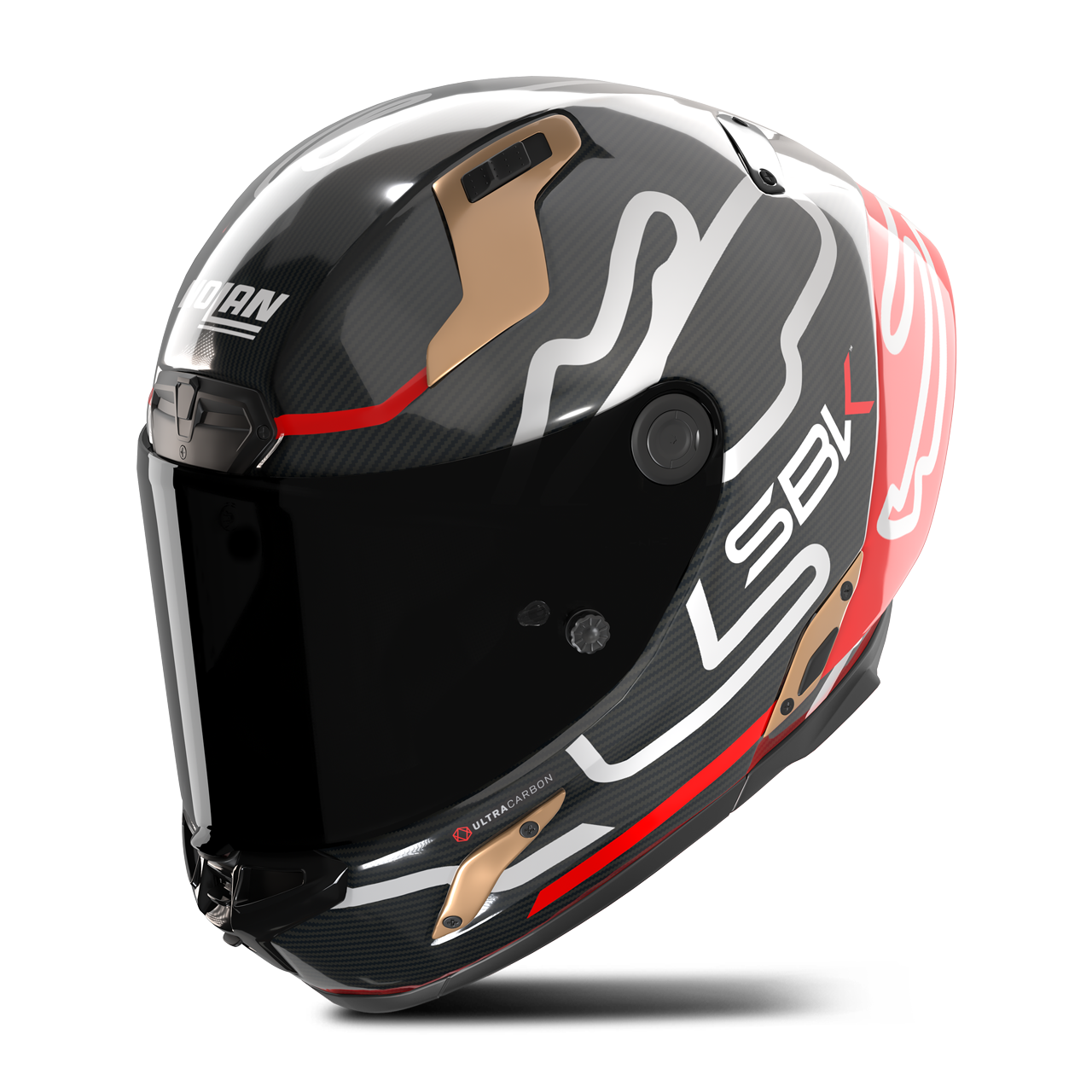 Kask Integralny Nolan X-804 RS UC SBK Czerwony/Złoty BłyszczącyXXXL