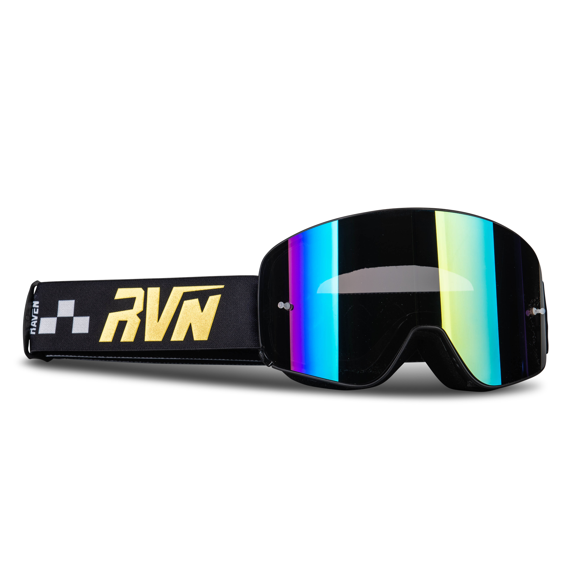 Gogle Cross Raven Edge Magnetic - Lustrzanka Czarny/Złoty