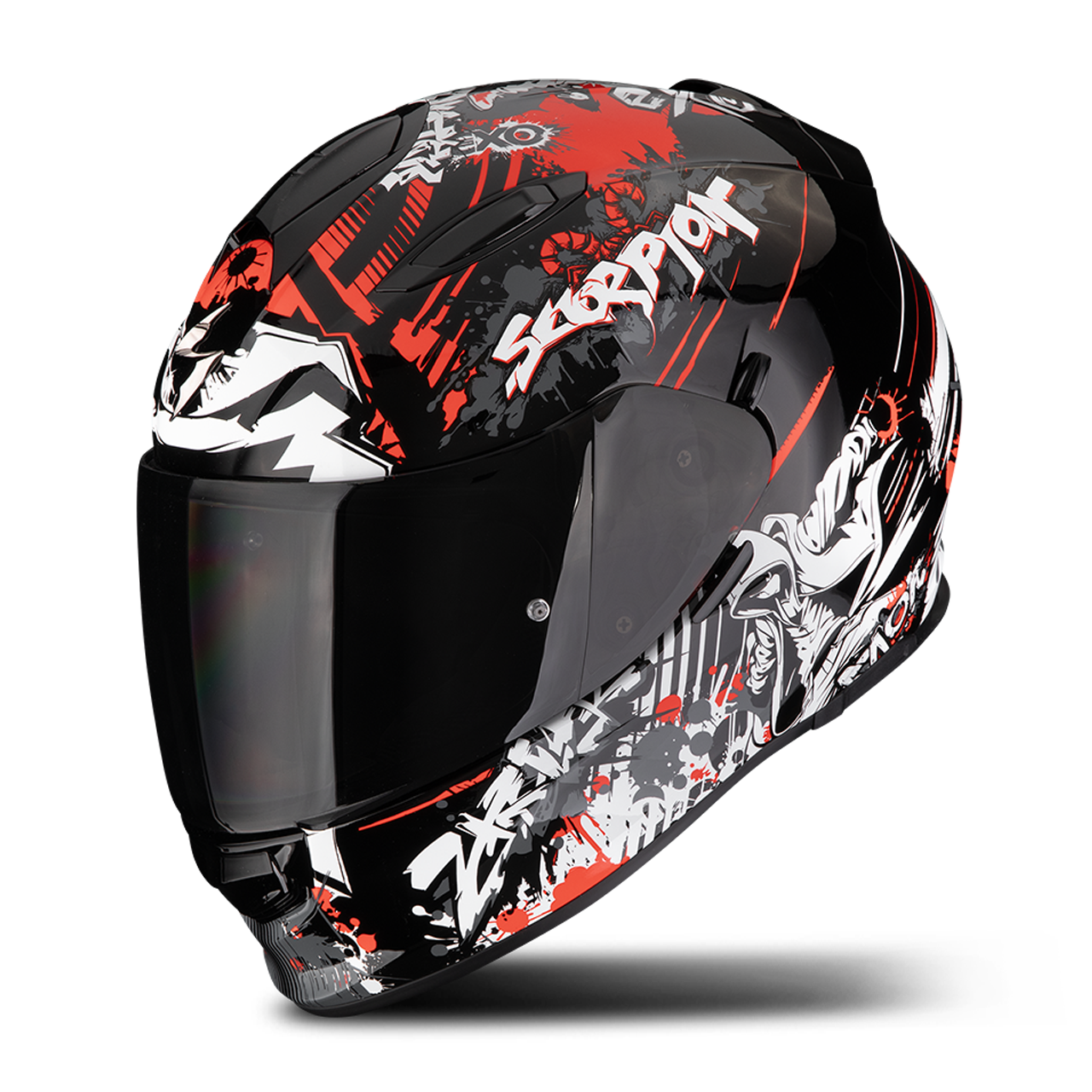 Kask Integralny Scorpion EXO-491 Spector Czarny/CzerwonyM