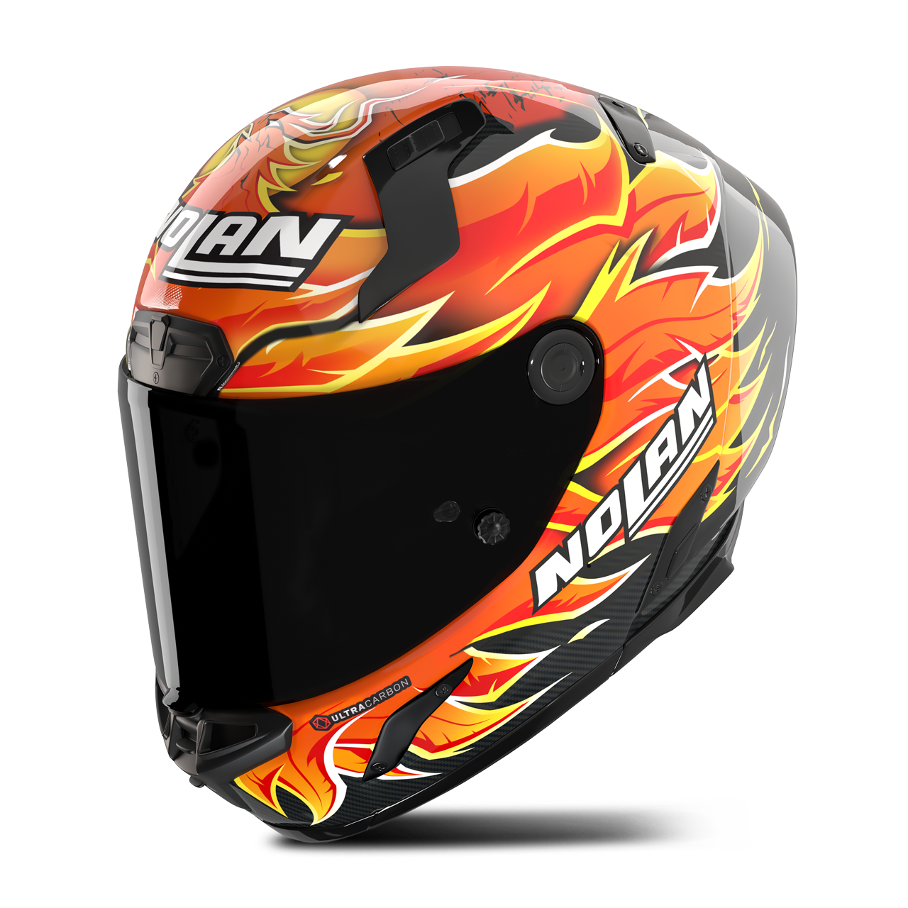 Kask Integralny Nolan X-804 RS UC Checa 30th Anniversary Special Czerwony/Pomarańczowy/Żółty BłyszczącyXXXL