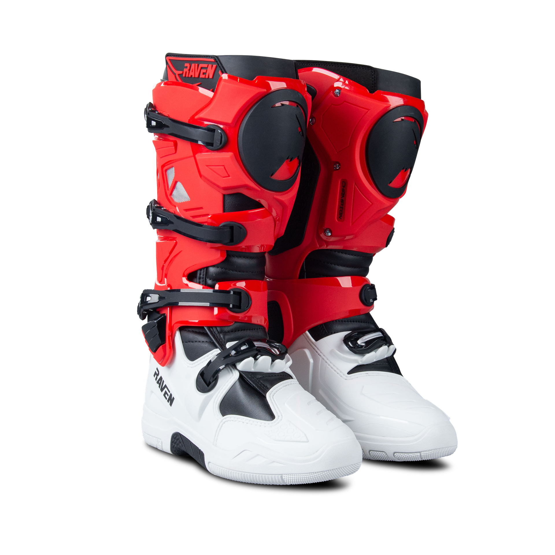 Buty Cross Raven Champion Czerwony/Złamany Biały46