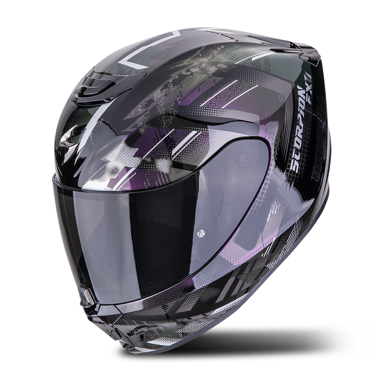 Kask Integralny Scorpion EXO-391 Clutter Czarny/ChameleonM