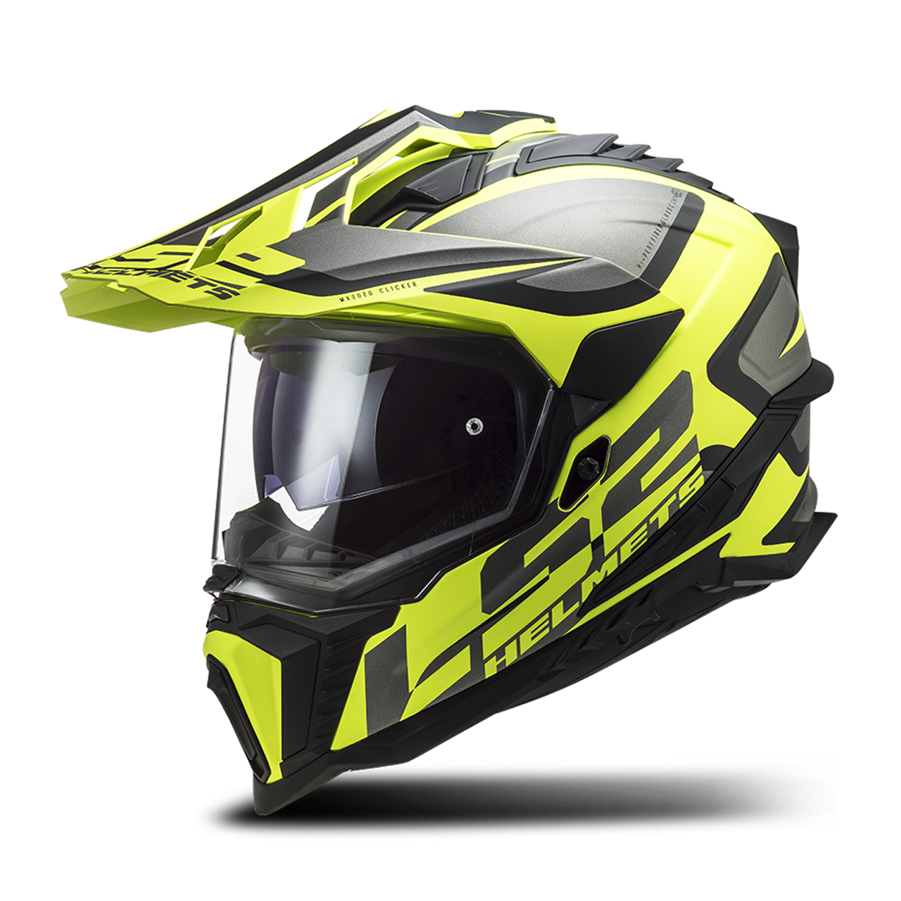 Kask Adventure LS2 MX701 EXPLORER Alter Matowy Czarny/Żółty Hi-VisXL
