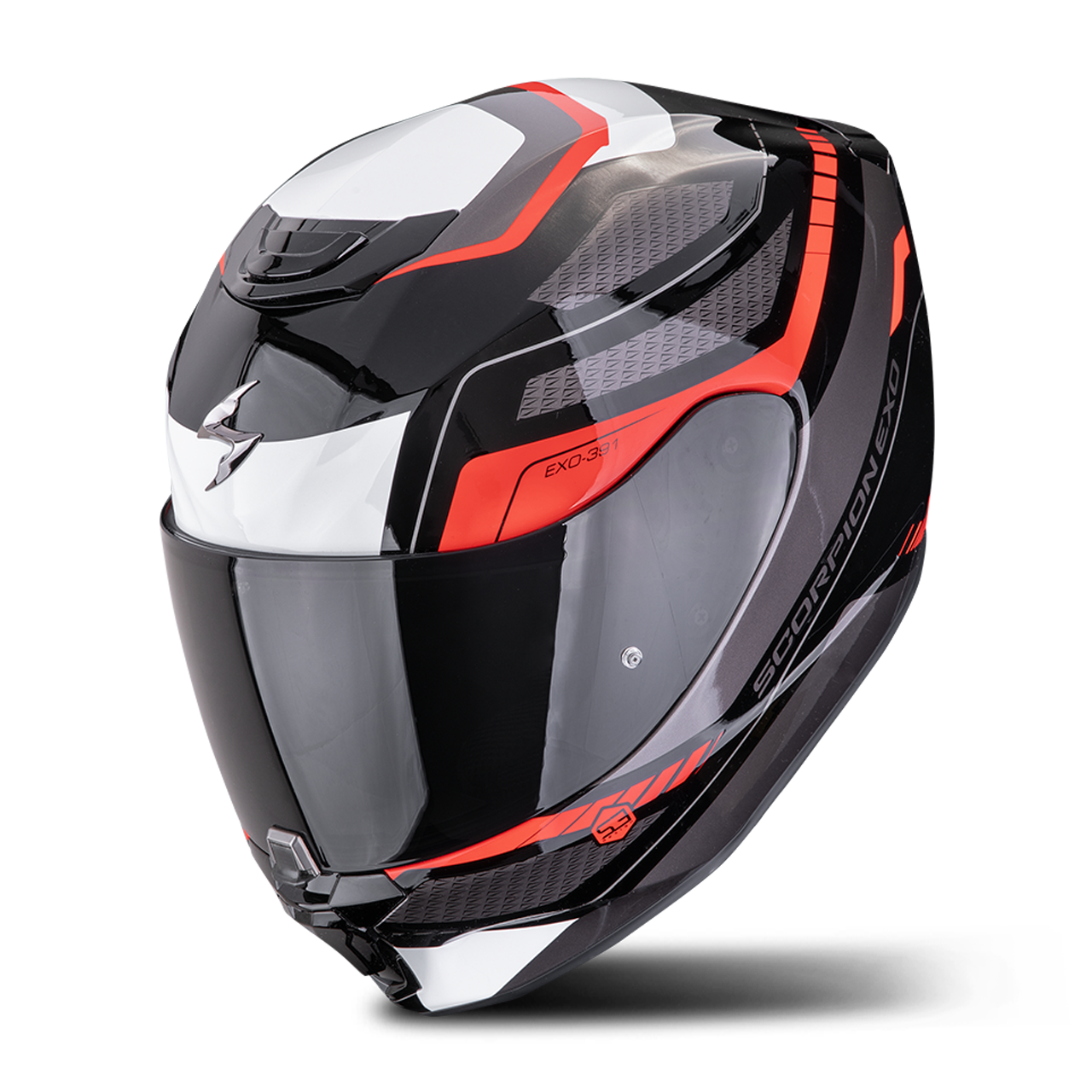 Kask Integralny Scorpion EXO-391 Leo Czarny/CzerwonyL