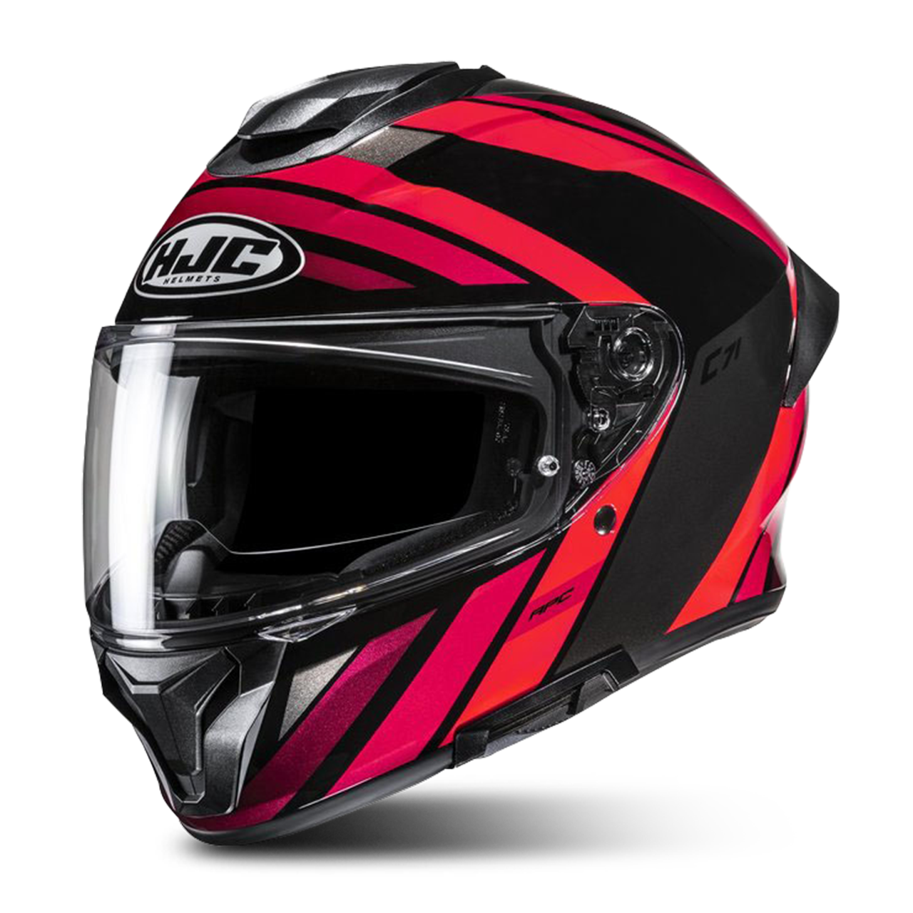 Kask Integralny HJC C71 Faber Czerwony/SzaryL