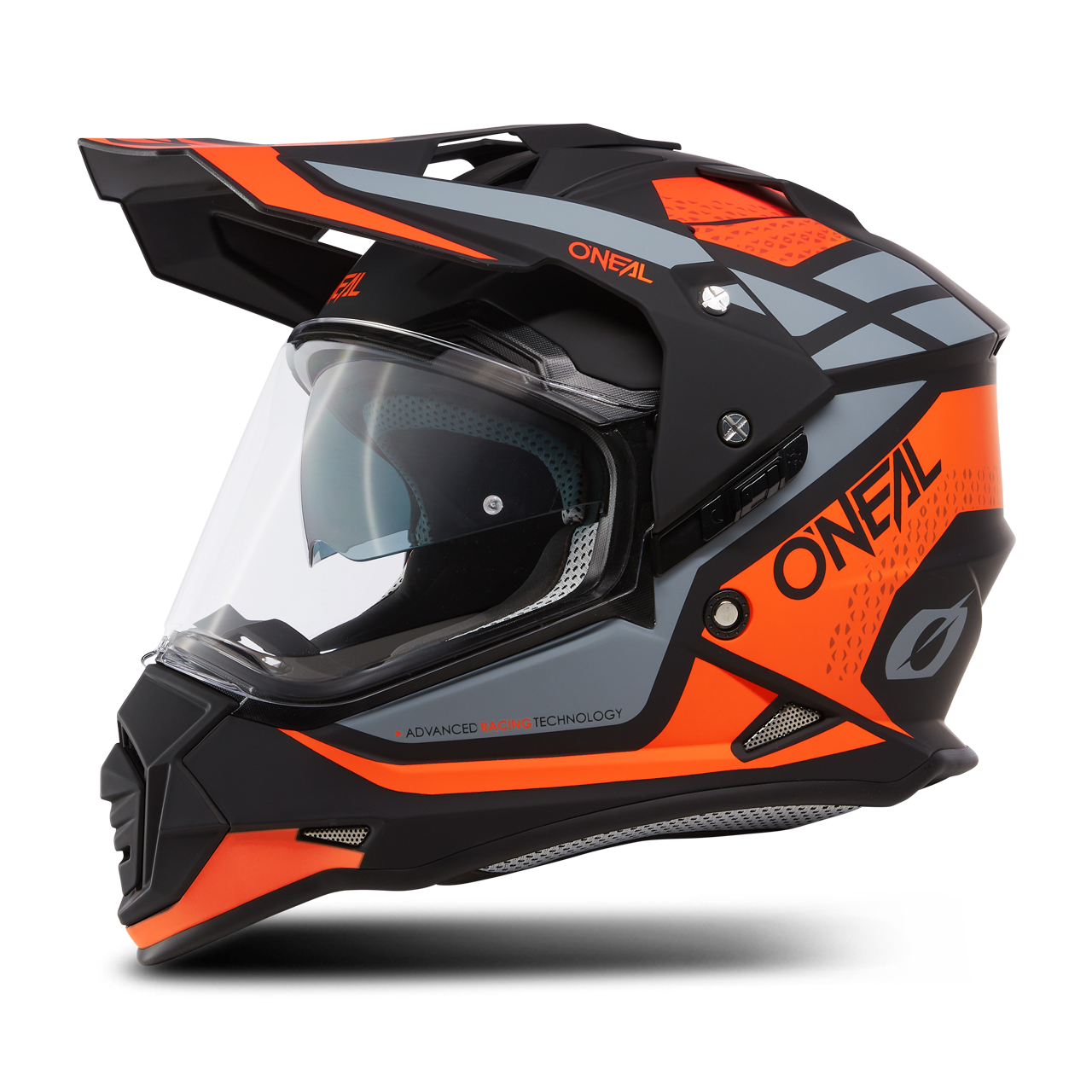 Kask Adventure O'Neal Sierra R Pomarańczowy/Czarny/SzaryL