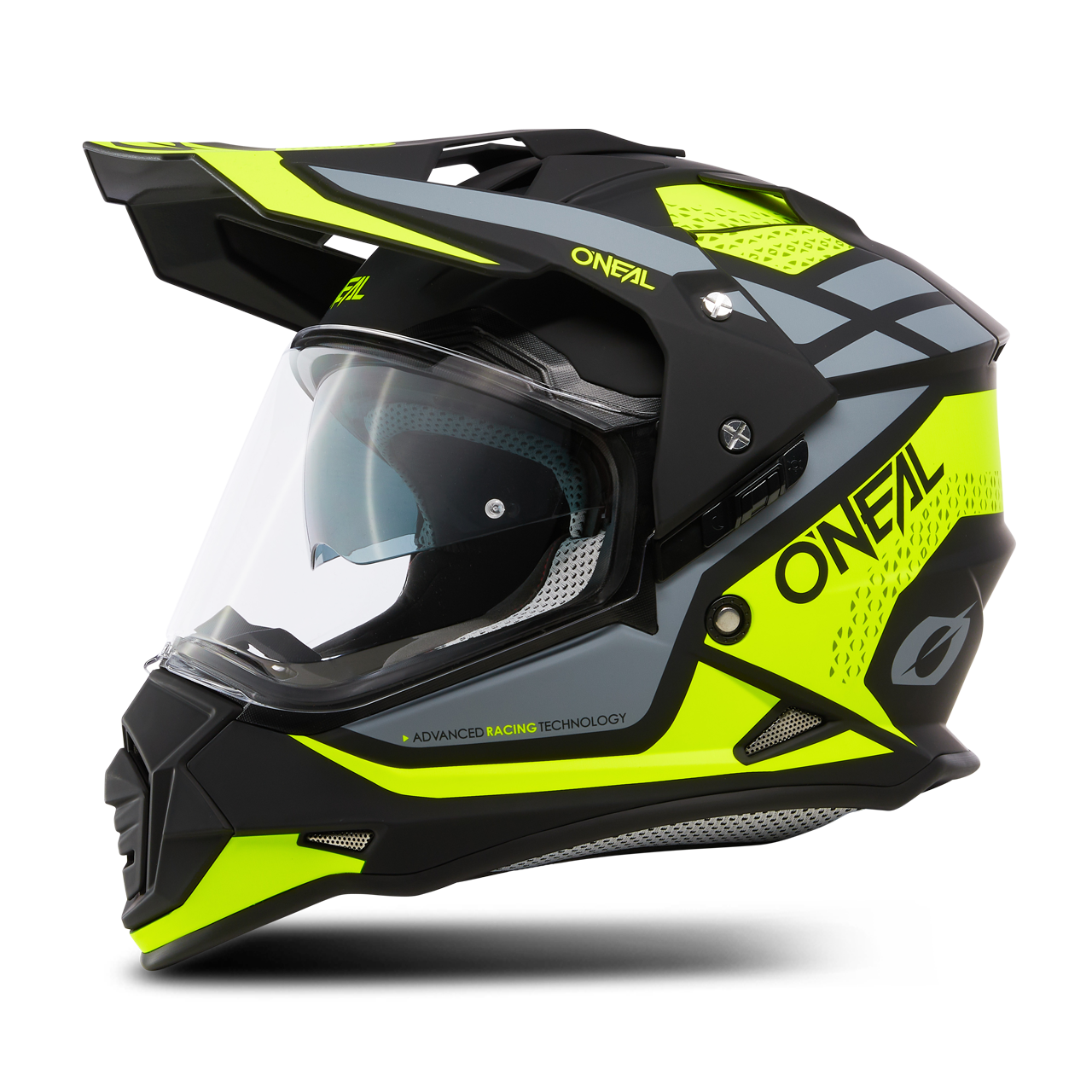 Kask Adventure O'Neal Sierra R Neonowy Żółty/Czarny/SzaryL