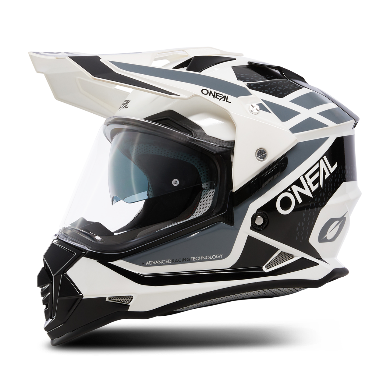 Kask Adventure O'Neal Sierra R Złamany Biały/Czarny/SzaryM