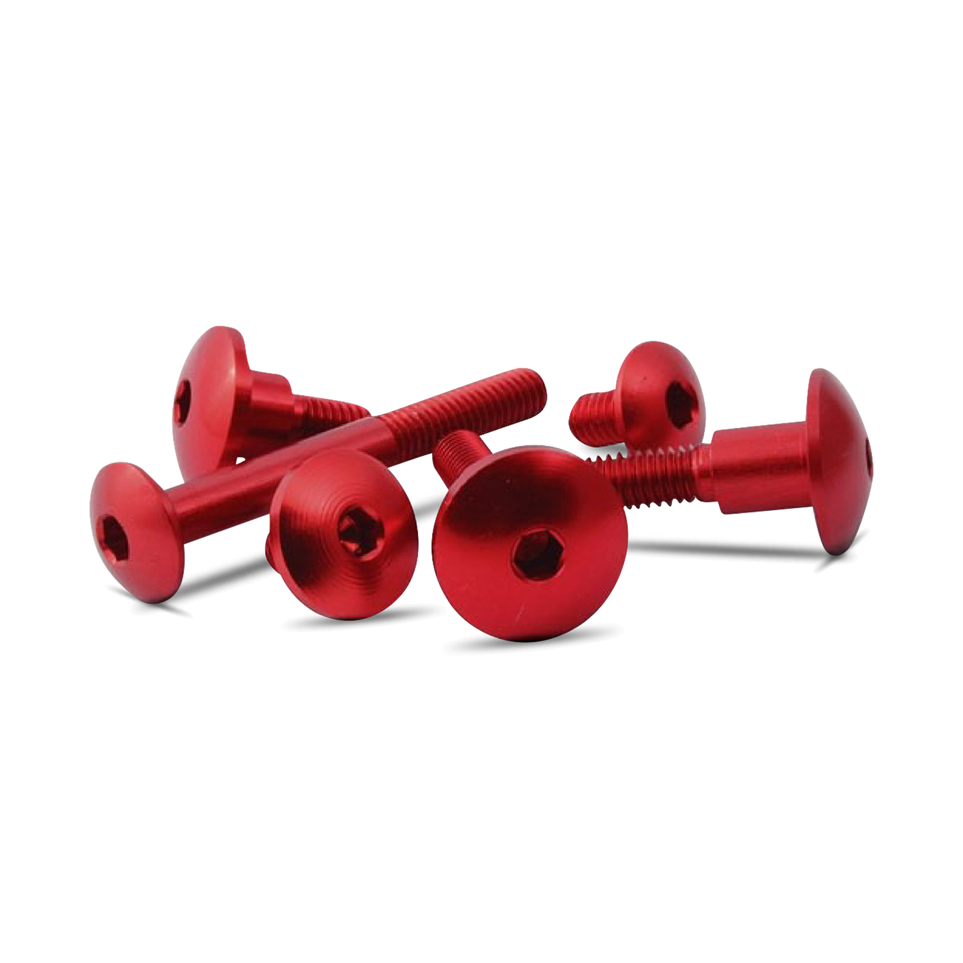 Śruba Imbusowa z Łbem Grzybkowym Valter Moto R2.5 M5 Czerwona