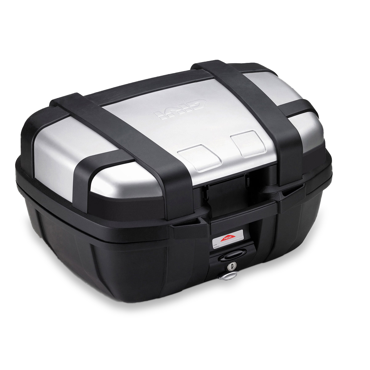 Kufer Centralny Givi Trekker 52 L Srebrny