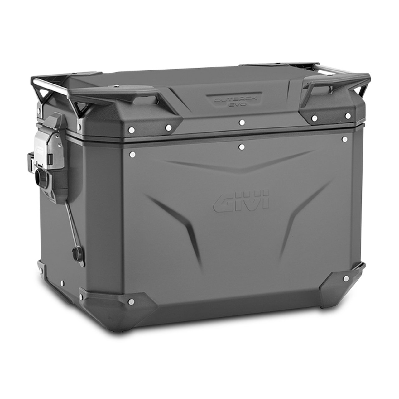 Kufer Boczny Givi Trekker Outback EVO Czarne Aluminium