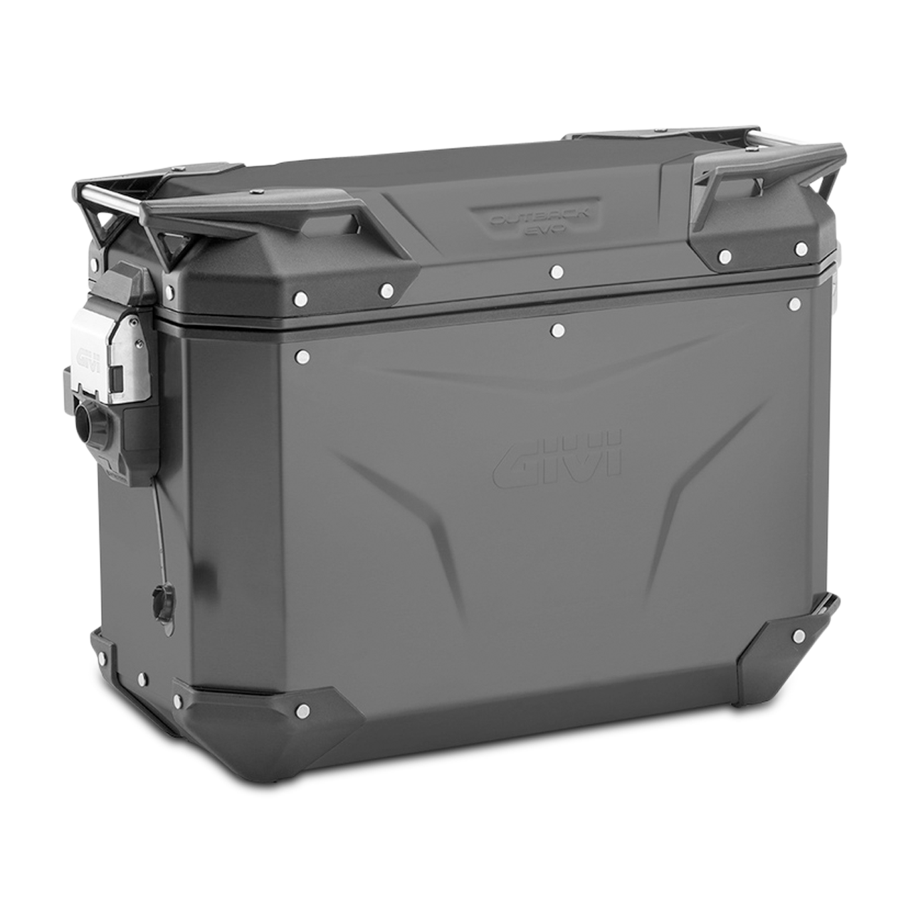 Kufer Boczny Givi Trekker Outback EVO Czarne Aluminium